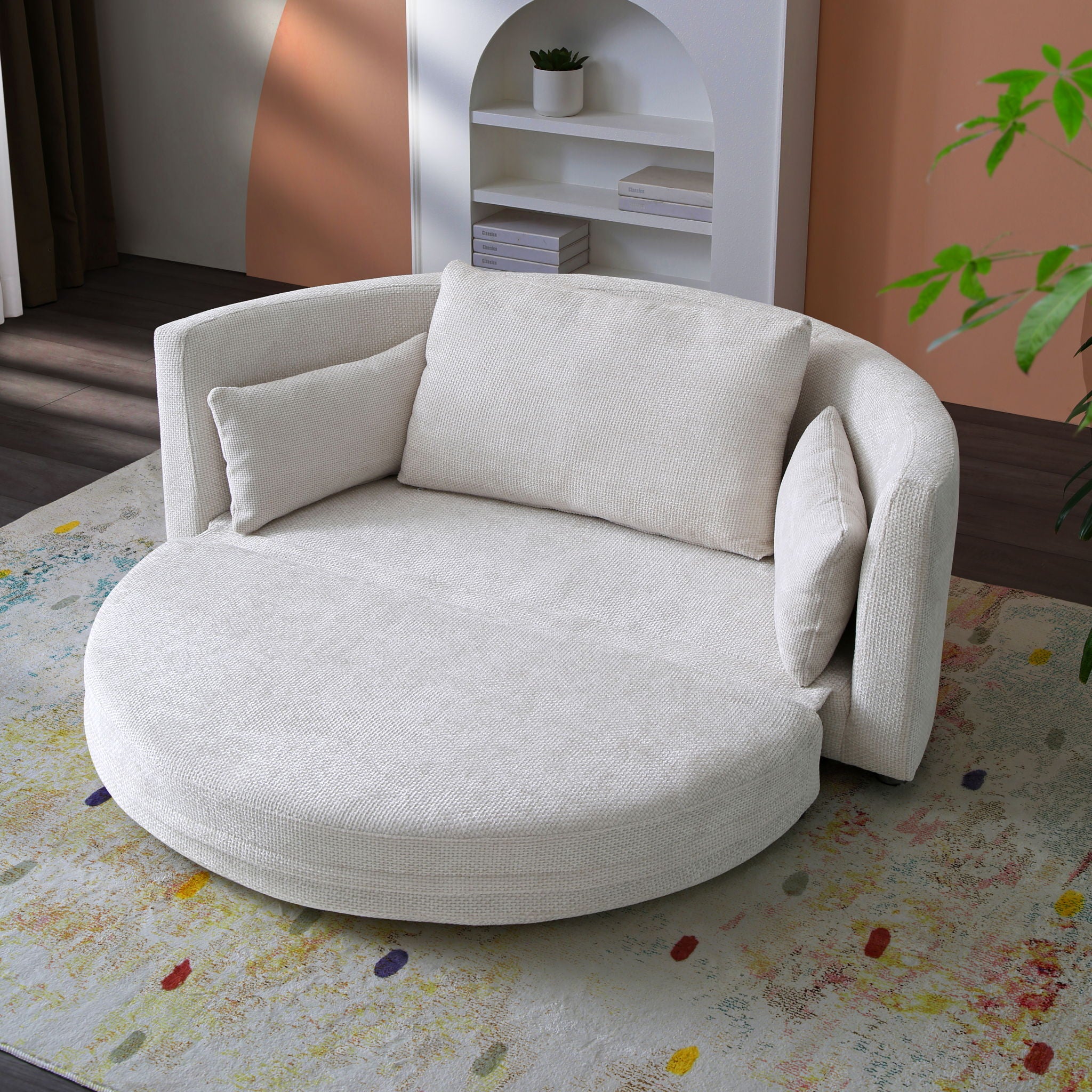 Multi-Functional Foldable Sleeper Sofa Bed, Floor Sofa Chair Bed, Circular Adjustable Futon Sitting And Sleeping Sofa - Best Buy Furniture