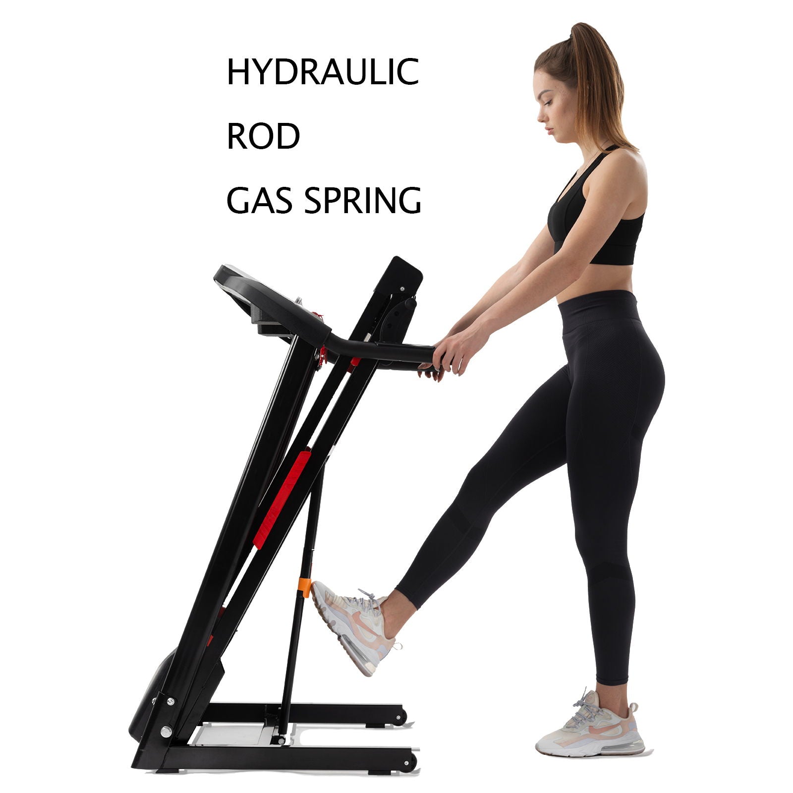 Folding Treadmills For Home - 3.5Hp Portable Foldable With Incline, Electric Treadmill For Running Walking Jogging Exercise With 12 Preset Programs, Indoor Workout Training Space Save Apartment, App - Black - Best Buy Furniture
