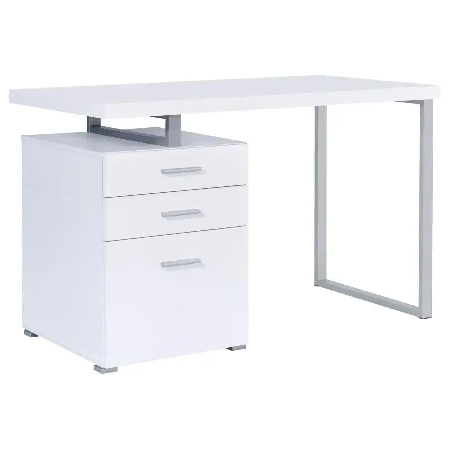 Brennan - 3-Drawer Office Computer Desk - Best Buy Furniture