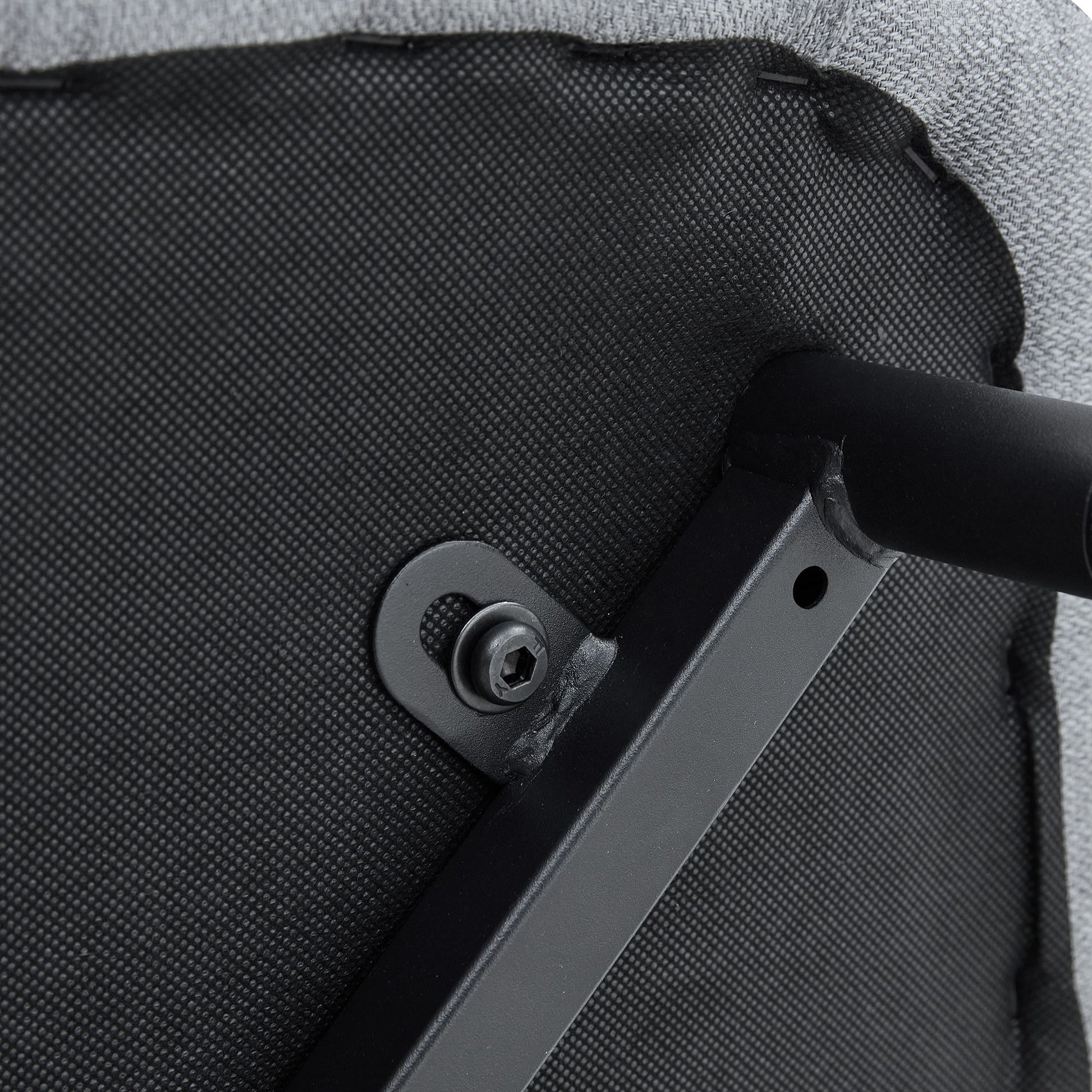 Modern Medieval Style Cushioned Side Chairs Set With Black Metal Legs For Kitchens - Best Buy Furniture