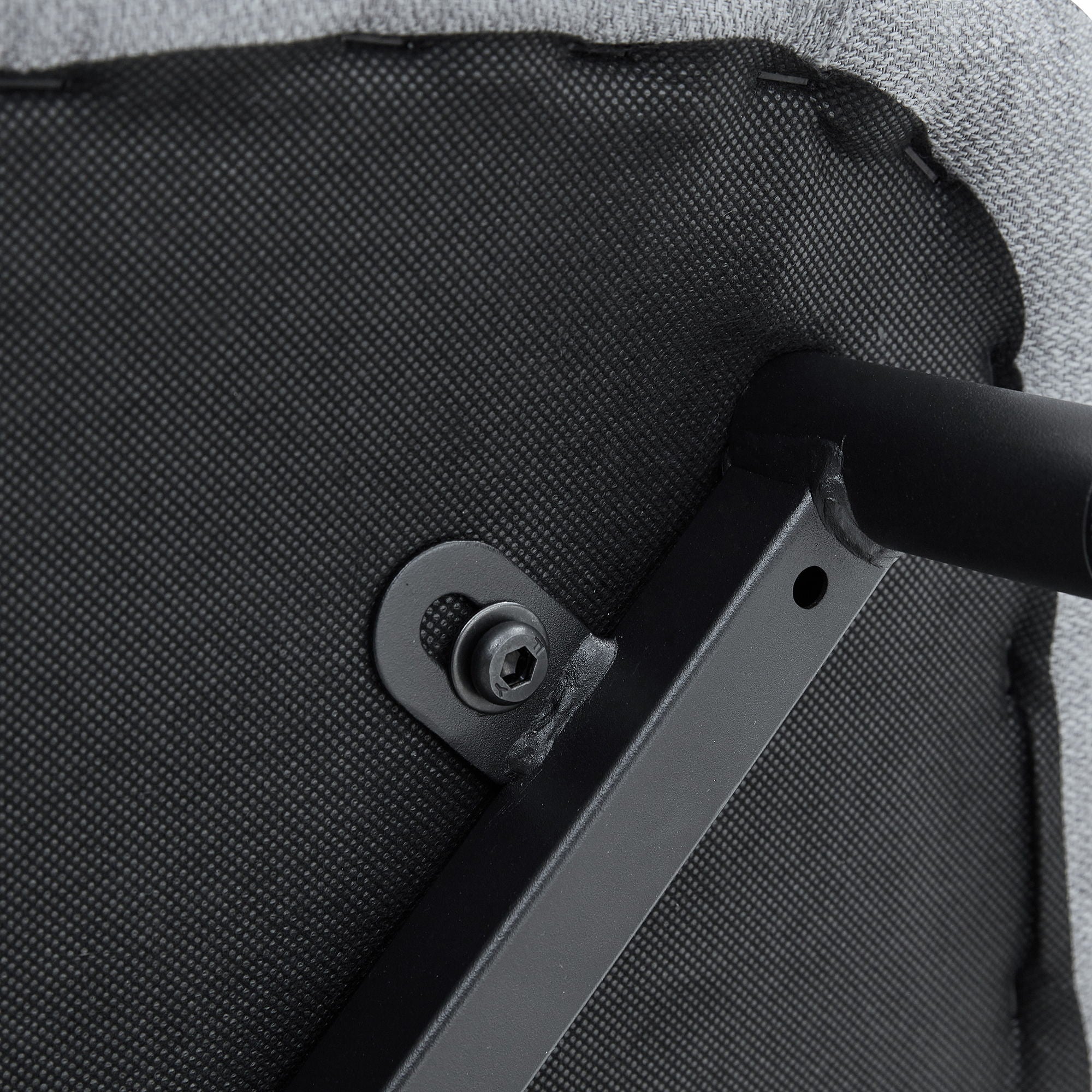 Modern Medieval Style Cushioned Side Chairs Set With Black Metal Legs For Kitchens - Best Buy Furniture