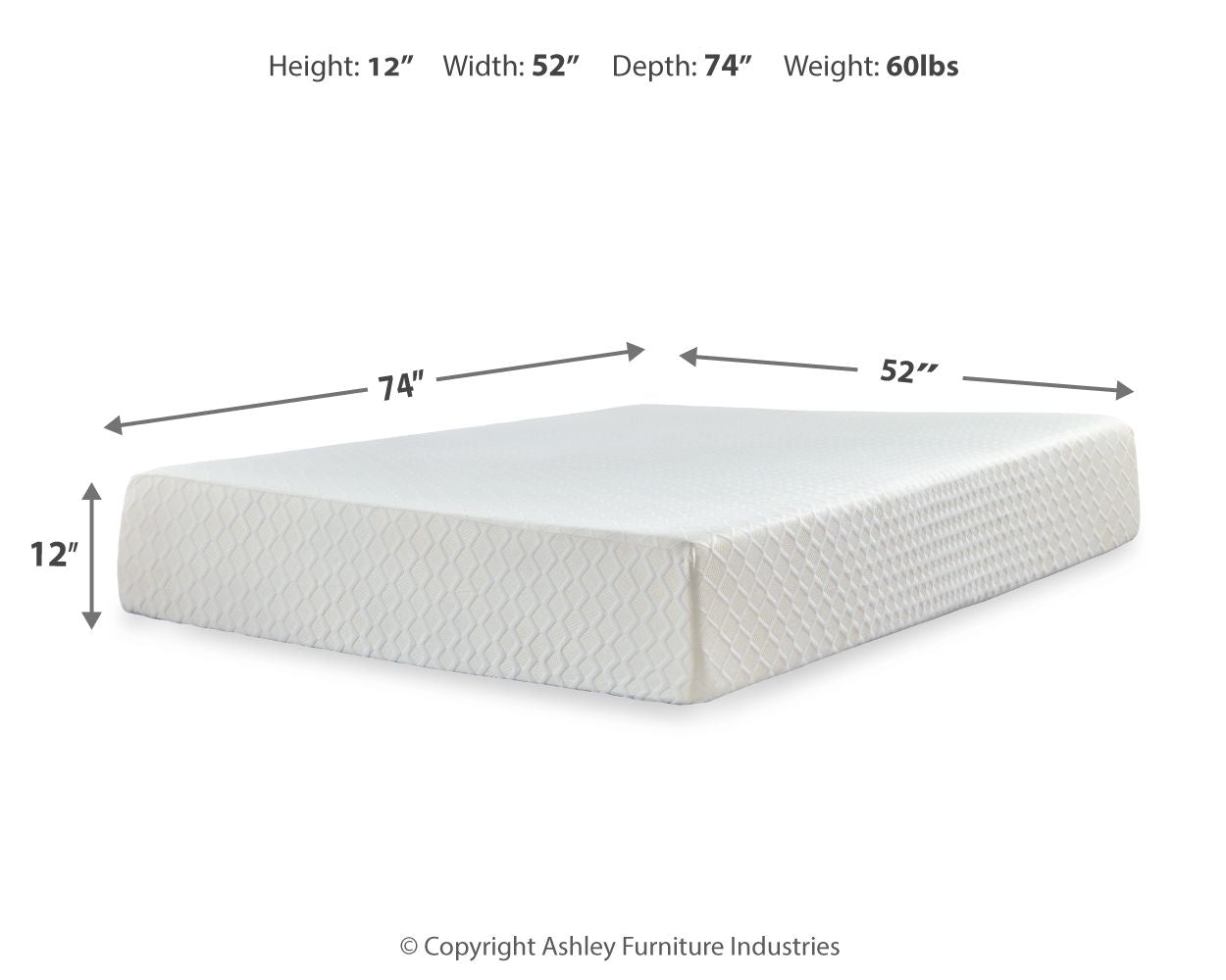 Chime 12 Inch Memory Foam - Memory Foam Mattress - Best Buy Furniture