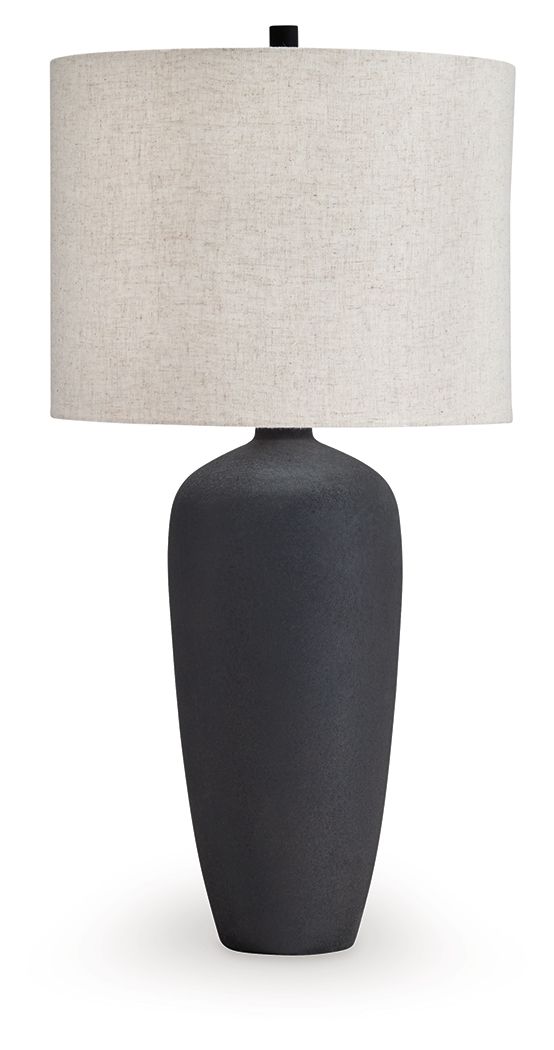 Ryenburg - Metal Table Lamp - Black - Best Buy Furniture