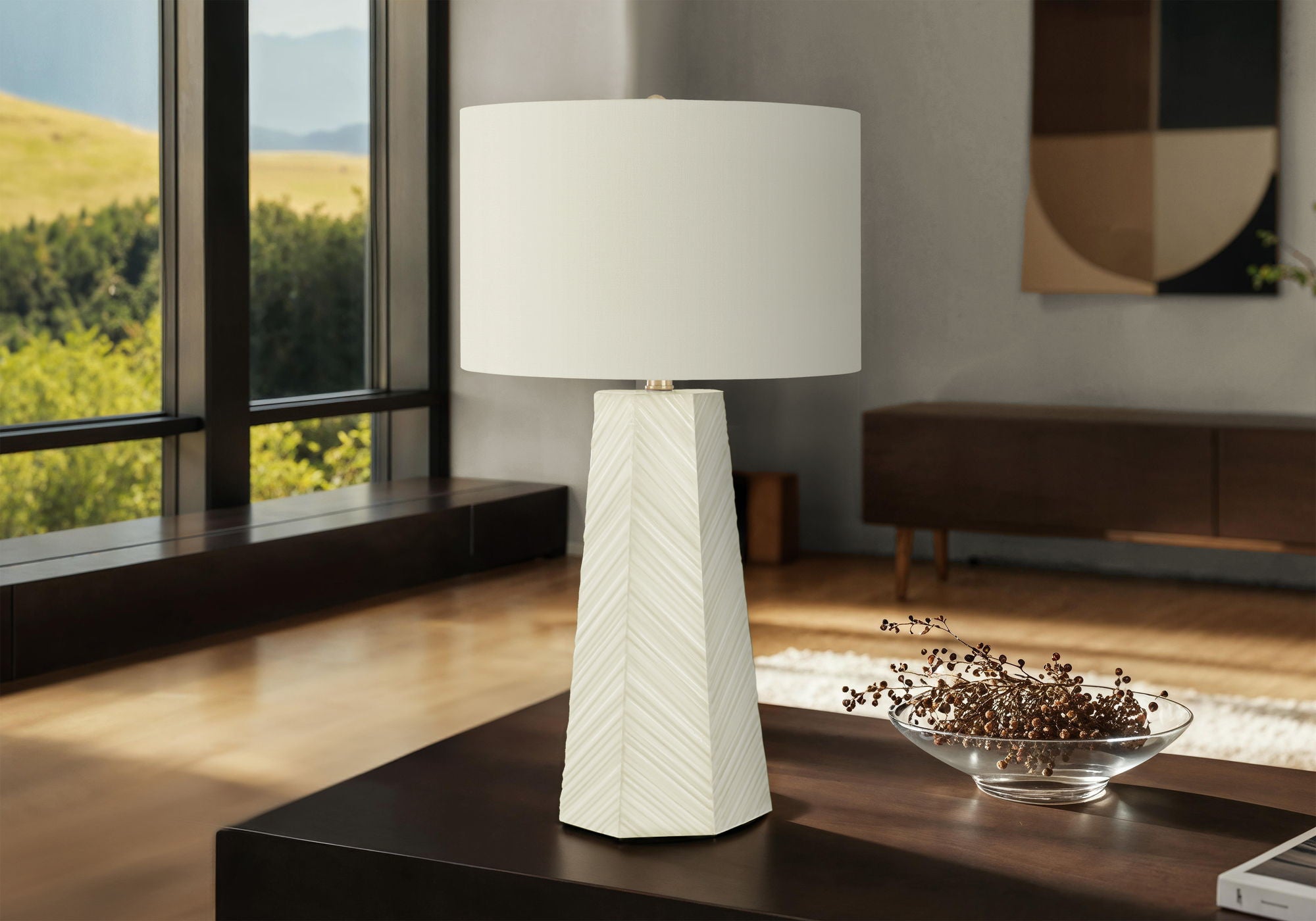 Lighting, Table Lamp, Ceramic, Contemporary - White - Best Buy Furniture