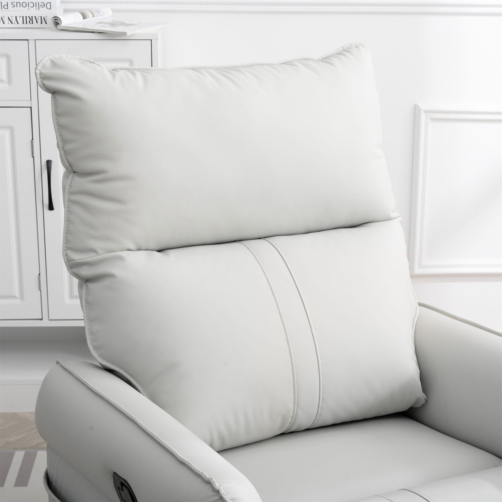 360° Modern Small Rocking Swivel Recliner Chair With Side Pocket - Best Buy Furniture