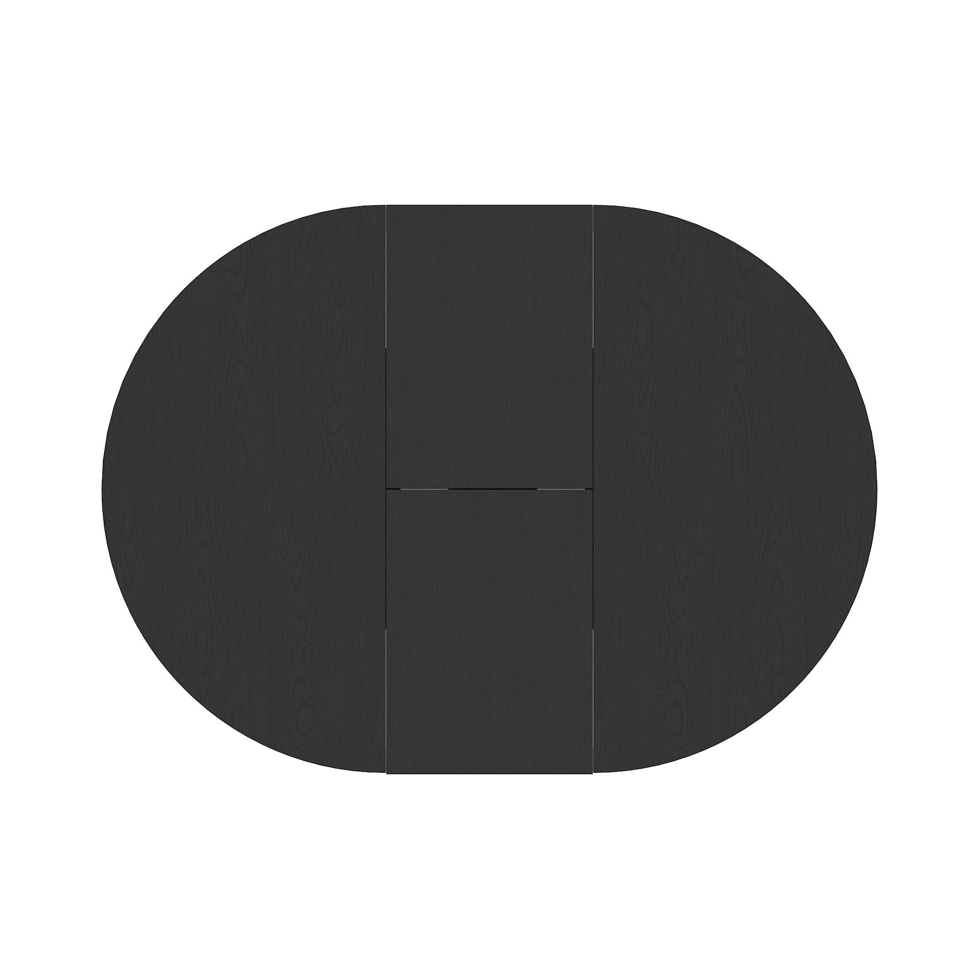 Dining Table For Farmhouse Kitchen Expandable Oval Table Top With Removable Leaf Trestle X Shaped Base - Black - Best Buy Furniture