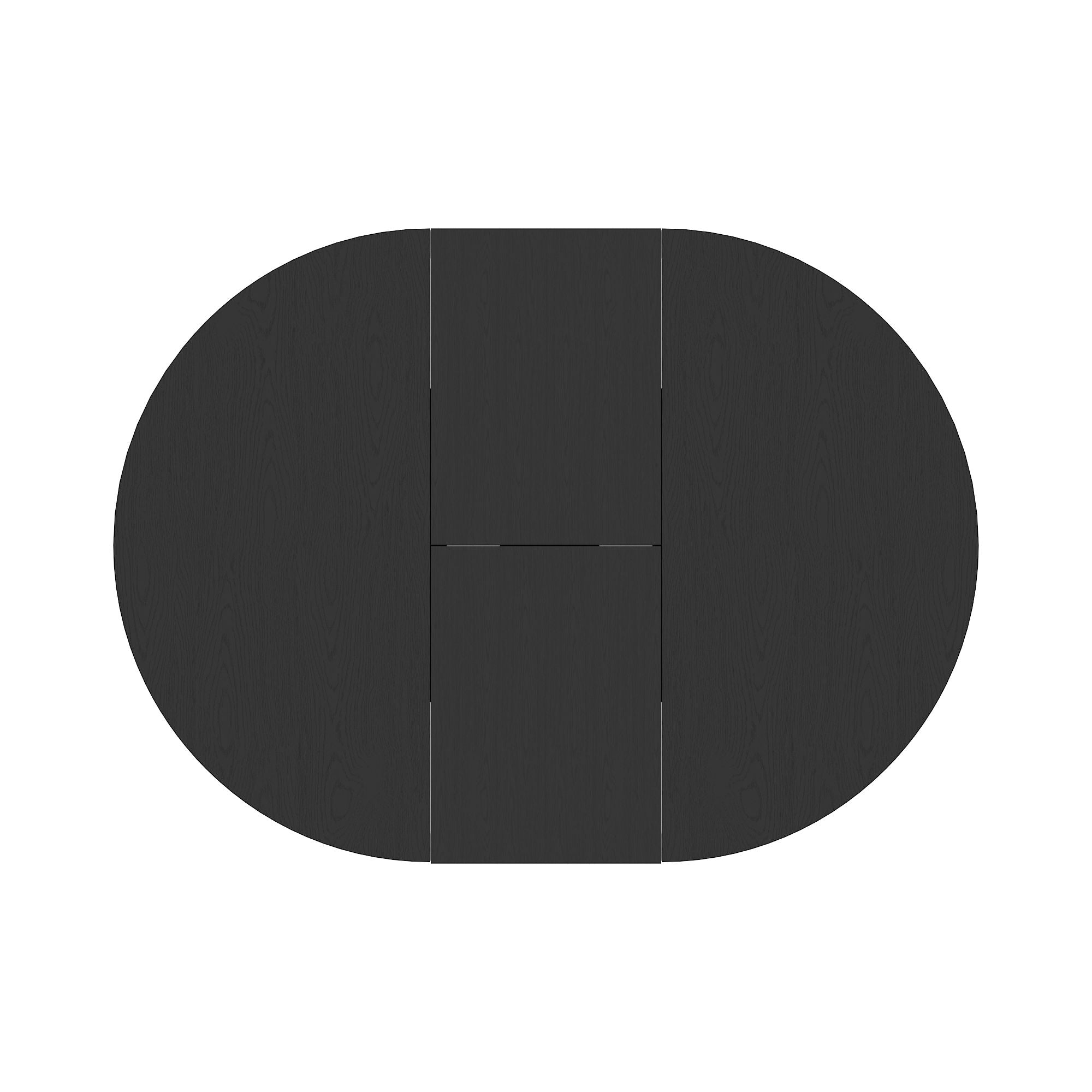 Dining Table For Farmhouse Kitchen Expandable Oval Table Top With Removable Leaf Trestle X Shaped Base - Black - Best Buy Furniture