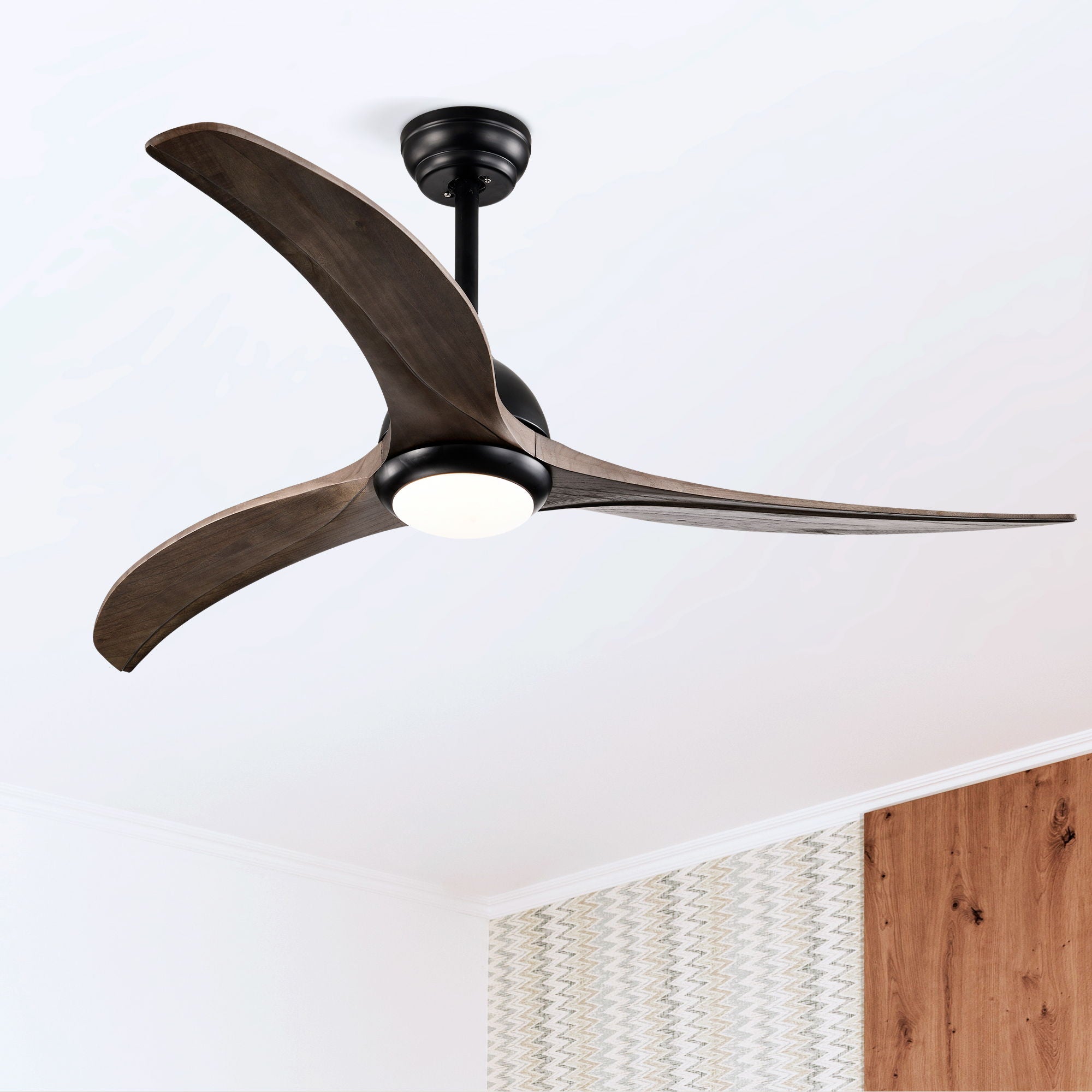 Indoor Outdoor Ceiling Fan With Light With Remote Control, Noiseless Reversible Motor, 6 Speed, 3 Color - Best Buy Furniture