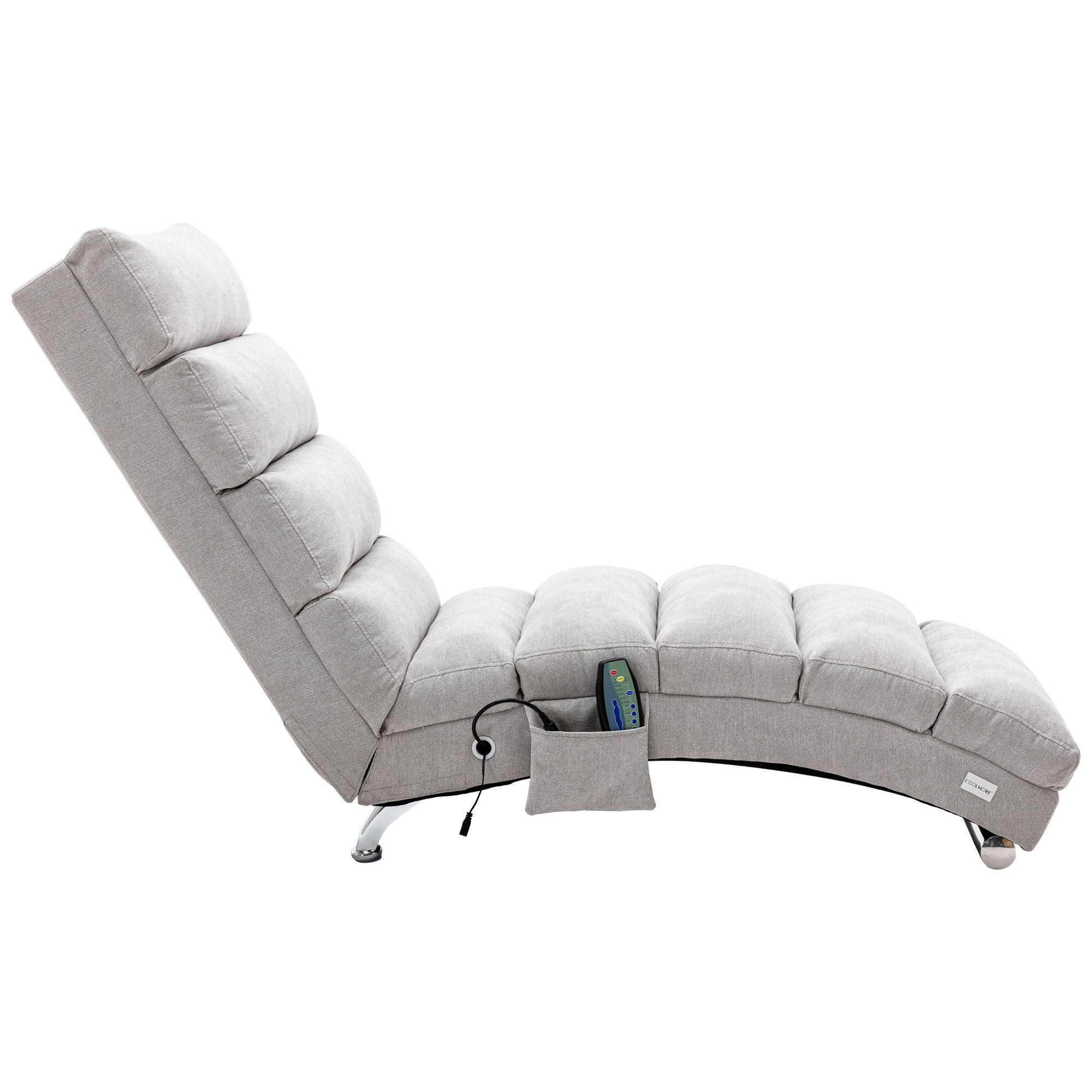 Massage Chaise Lounge Indoor With Remote Control, Ergonomic Electric Massage Lounger - Best Buy Furniture