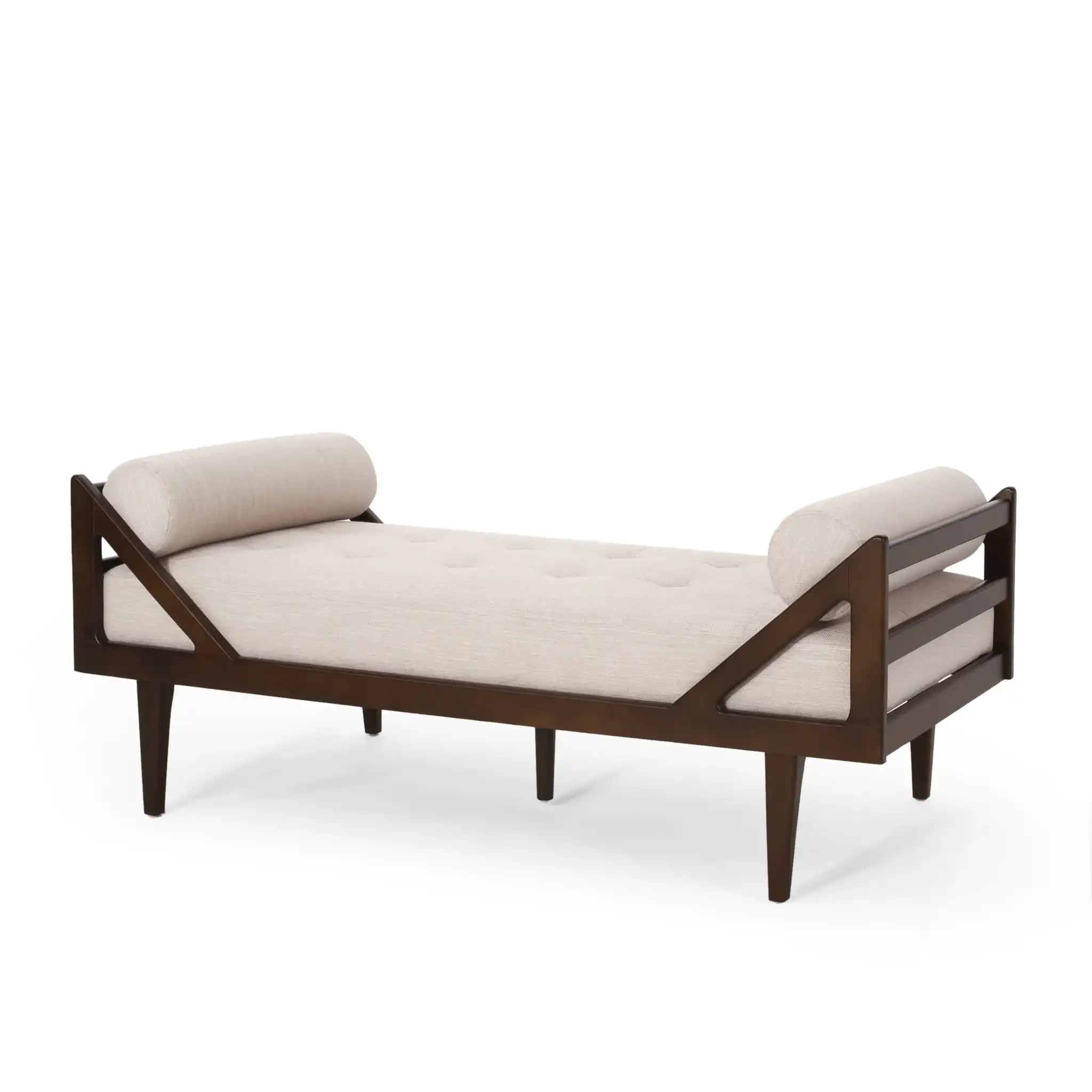 Chic Contemporary Chaise Lounge With Button Tufting And Bentwood Structure - Best Buy Furniture