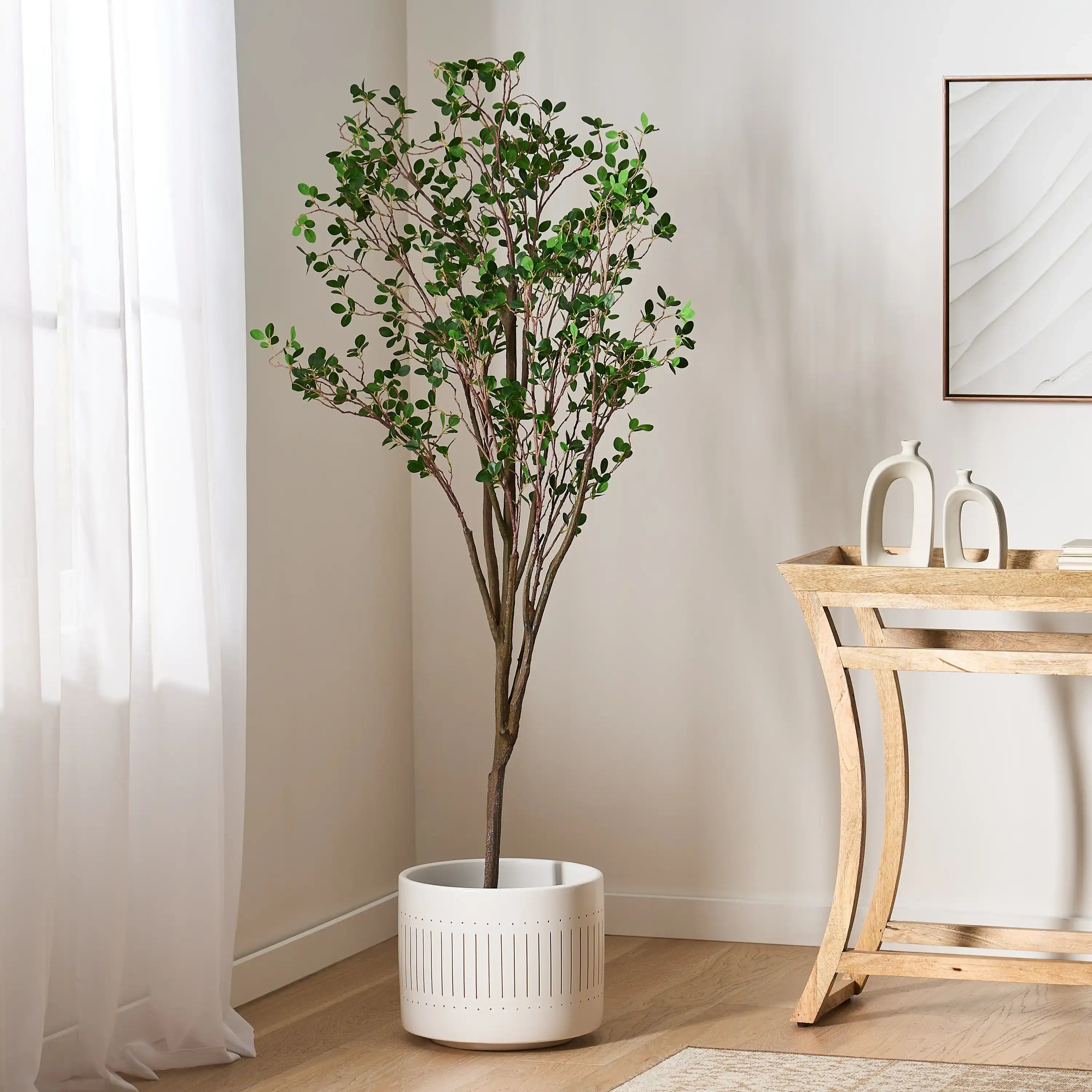 5.9 Ft. artificial milan leaf bonsai - Best Buy Furniture