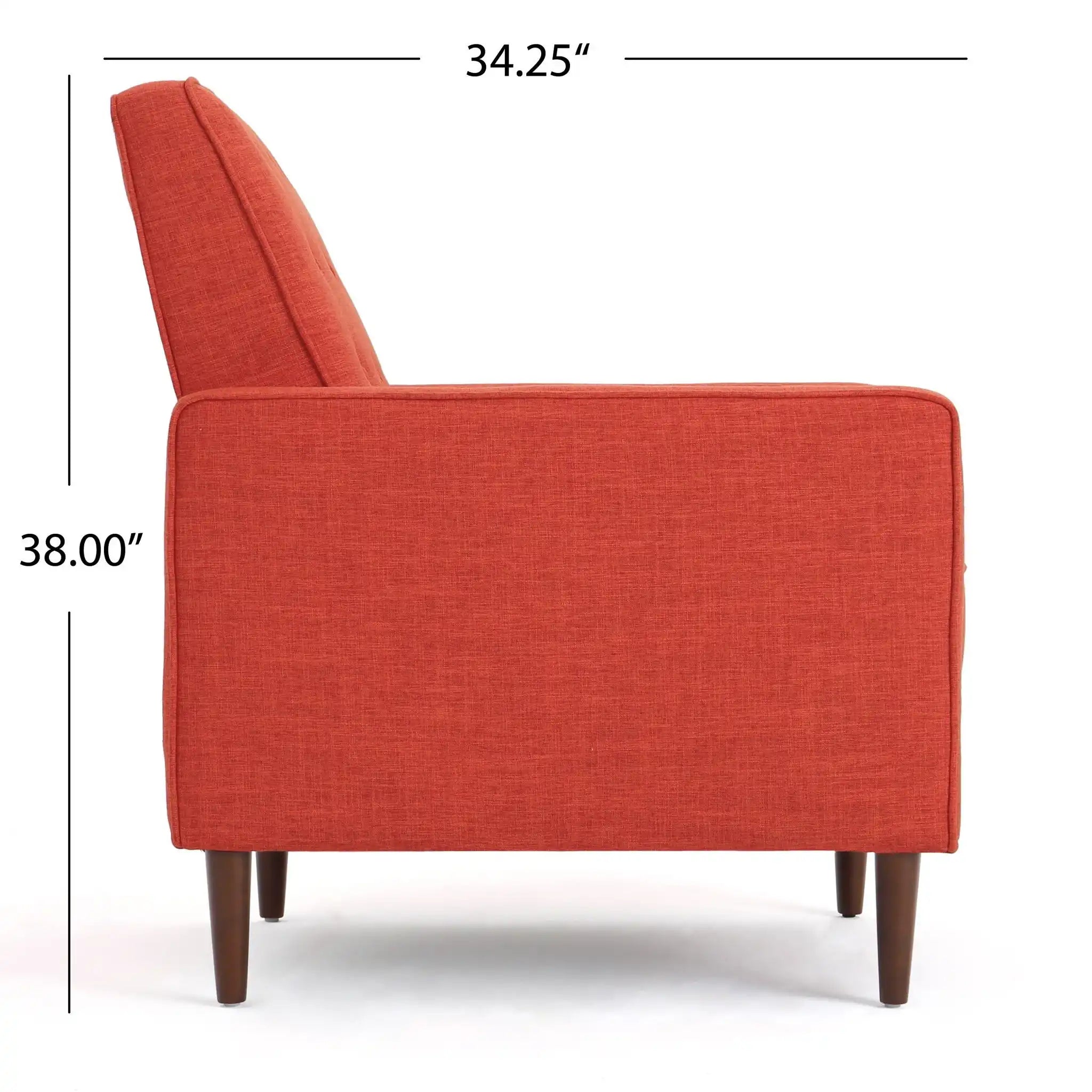 Mid-Century Modern Recliner With Button Tufted Waffle Stitch - Best Buy Furniture
