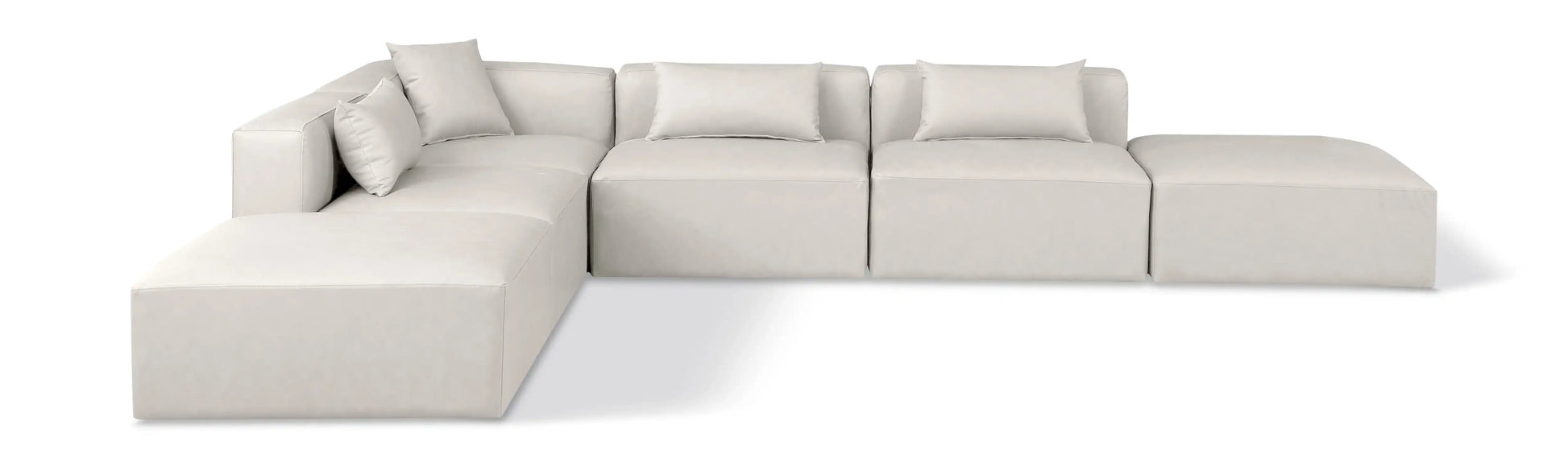 Cube - 6 Piece Modular Corner Armless Sectional - Best Buy Furniture