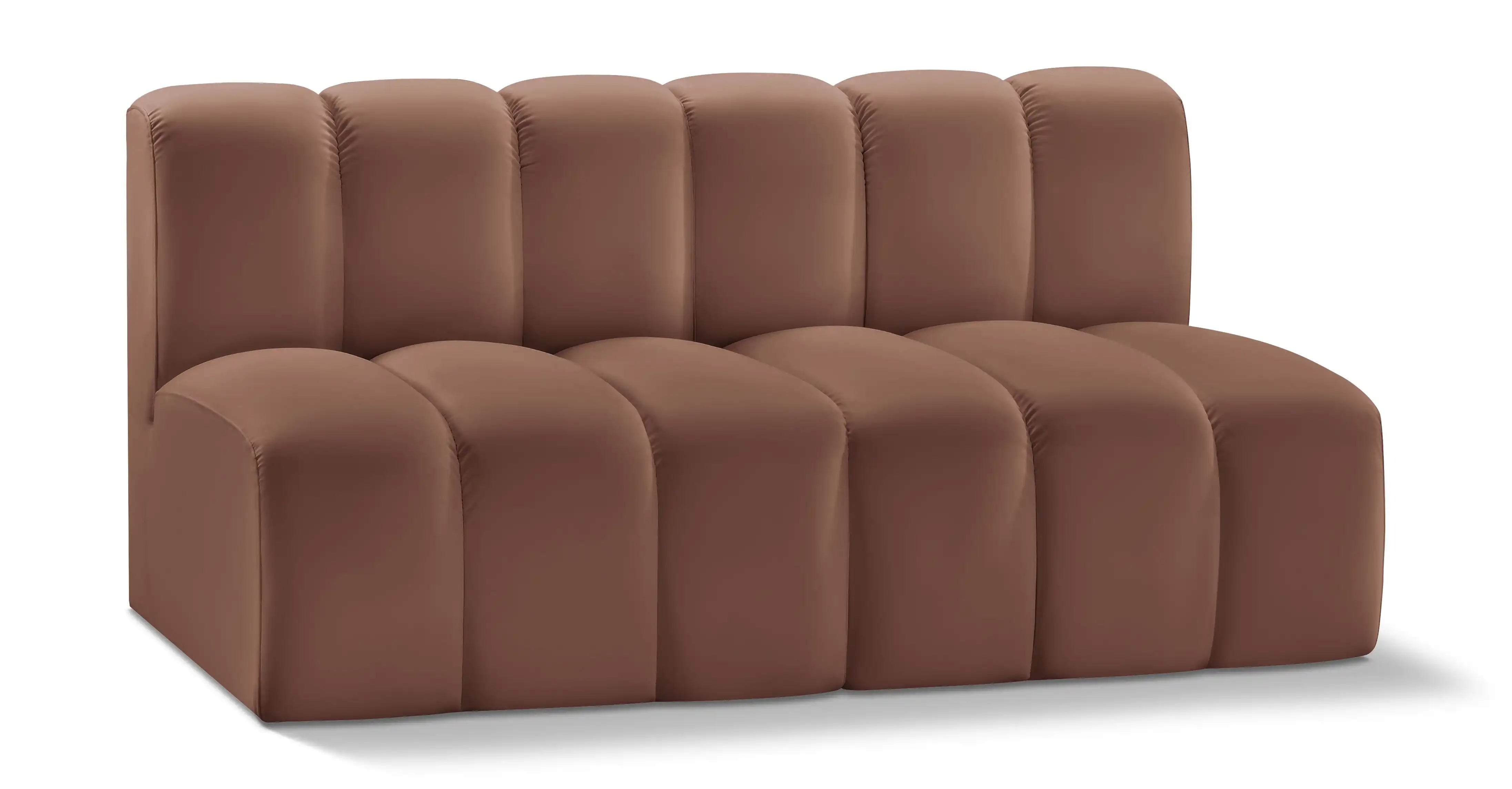Arc - Faux Leather 2 Seats Modular Sofa - Best Buy Furniture