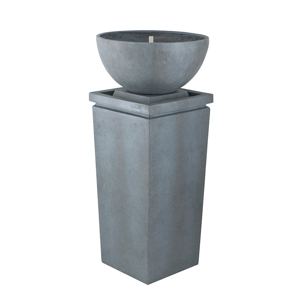 Zen Bowl Water Fountain, Outdoor Bird Feeder / Bath Fountains, Relaxing Water Feature For Garden - Best Buy Furniture