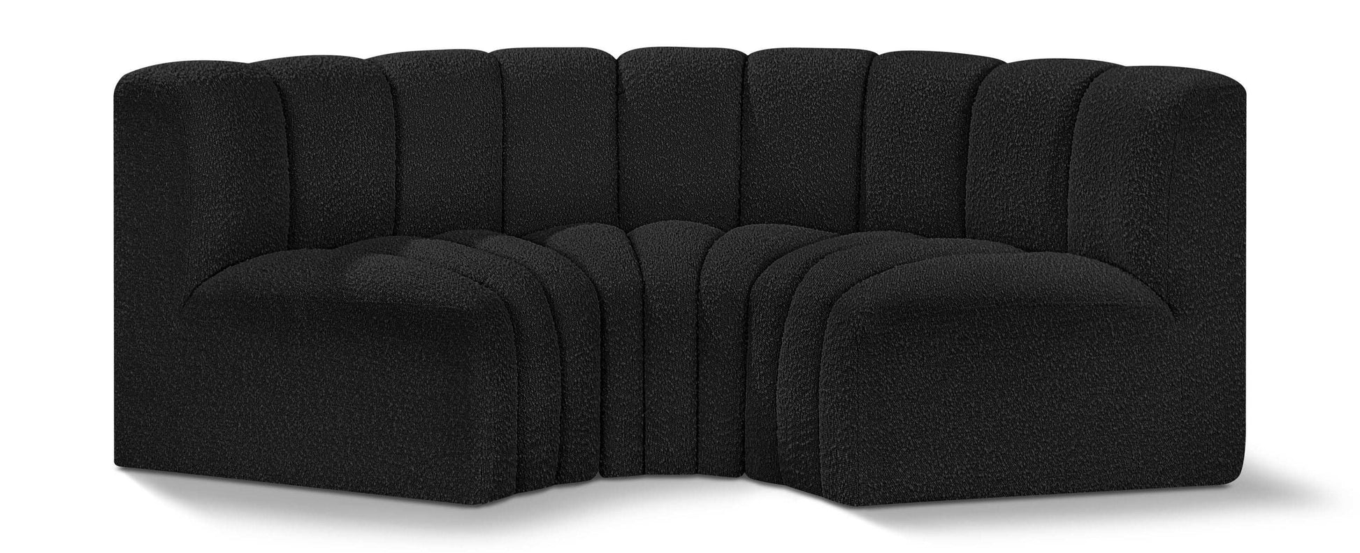 Arc - Boucle Fabric 3 Piece Modular U-Shaped Sofa - Best Buy Furniture