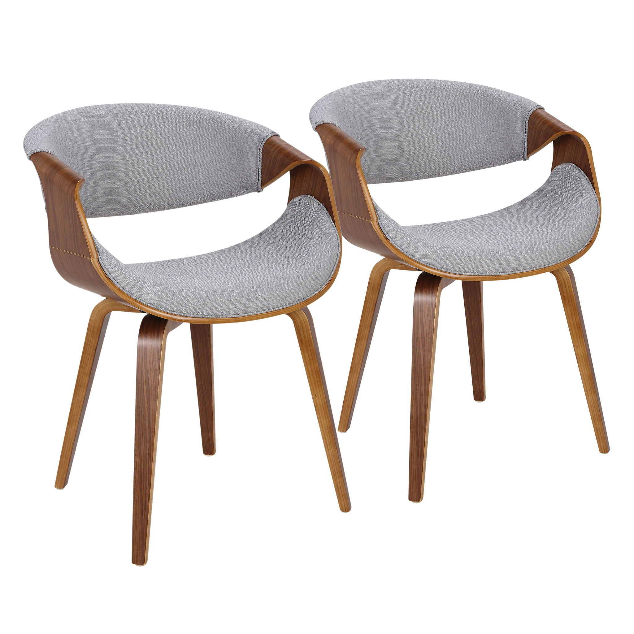Curvo - Mid-Century Modern Chair (Set of 2) - Best Buy Furniture
