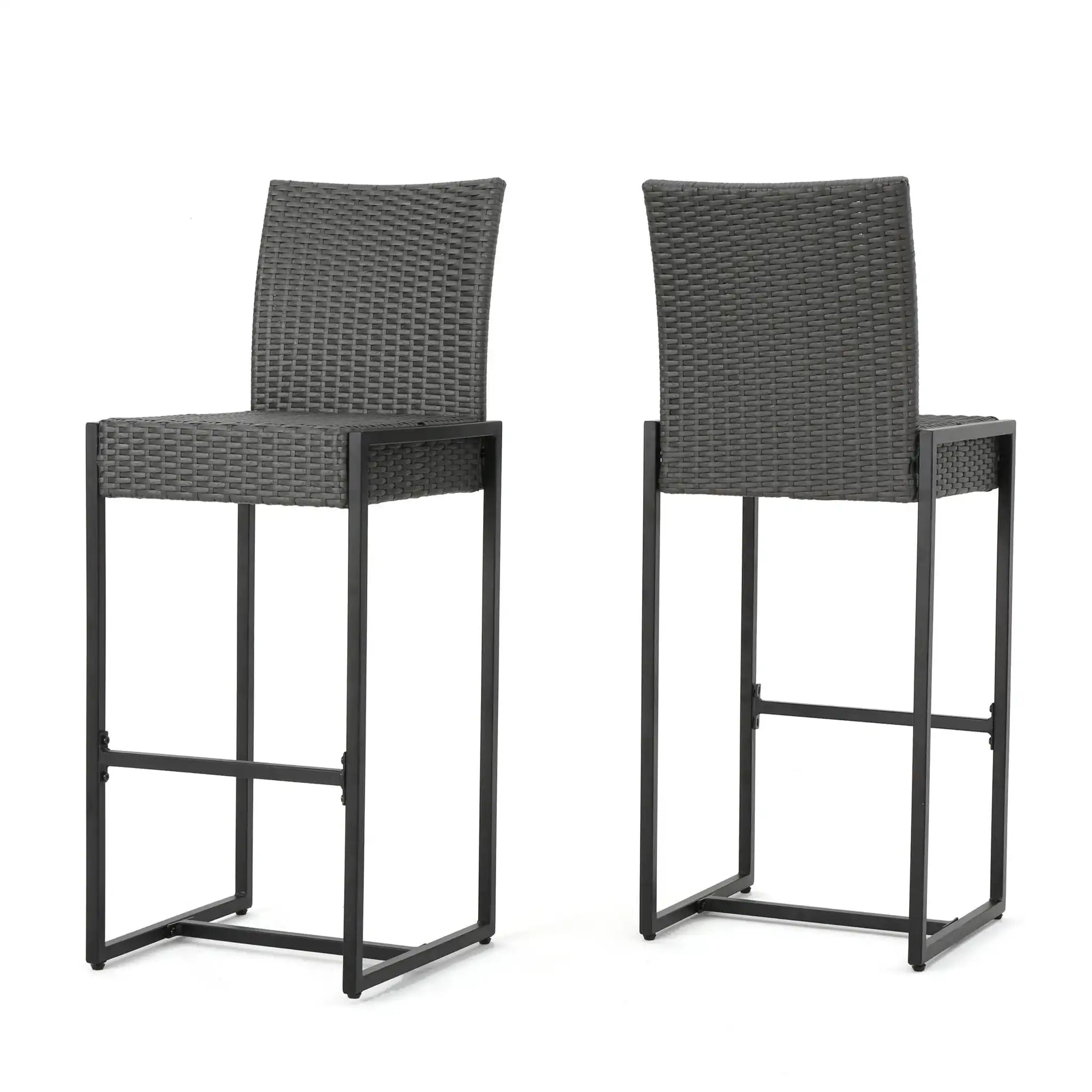 Outdoor Barstool With Hand Crafted Details (Set of 2) - Best Buy Furniture