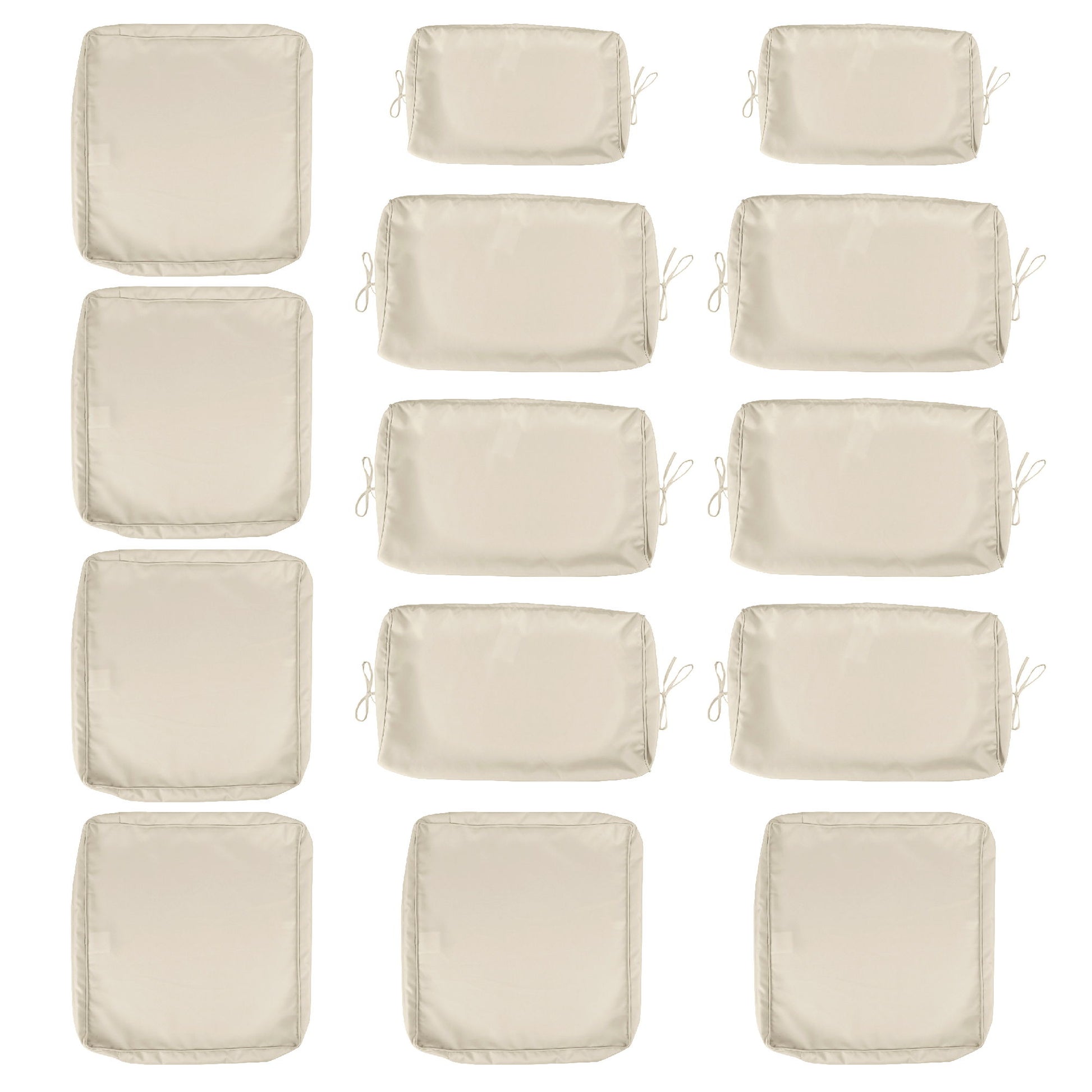 Cushion Covers For 7 Piece Wicker Sectional Sofa, 14 Pack Seat And Back Slipcovers With Zipper - Best Buy Furniture