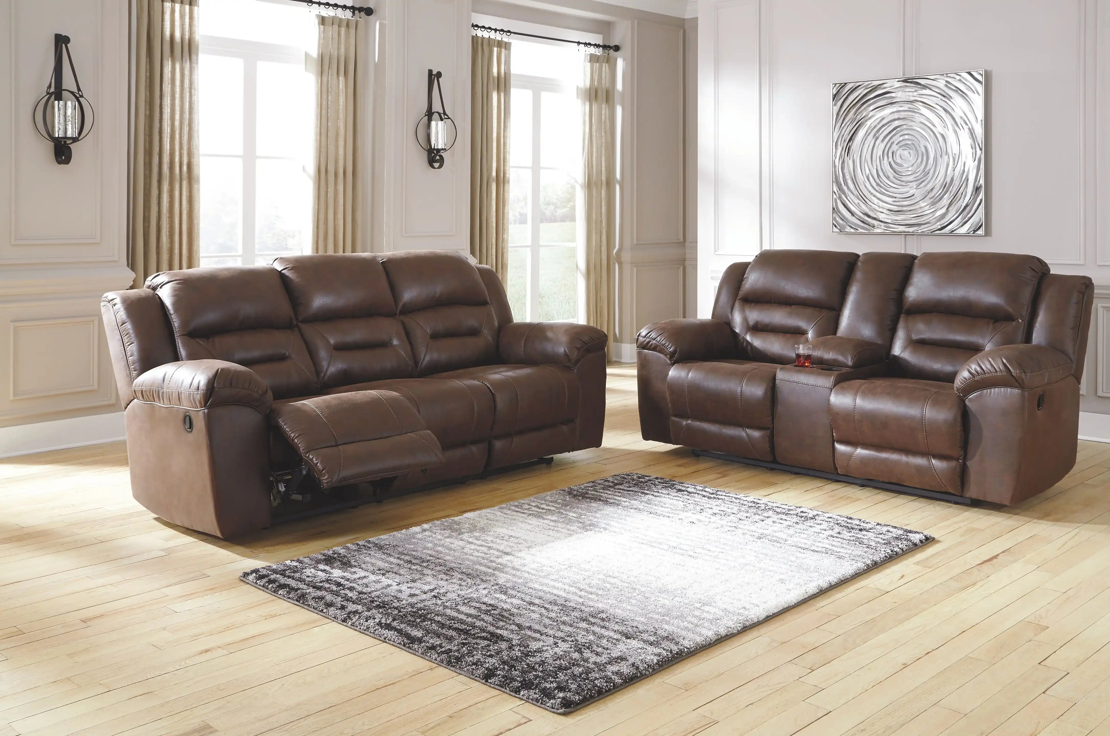 Stoneland - Reclining Living Room Set - Best Buy Furniture