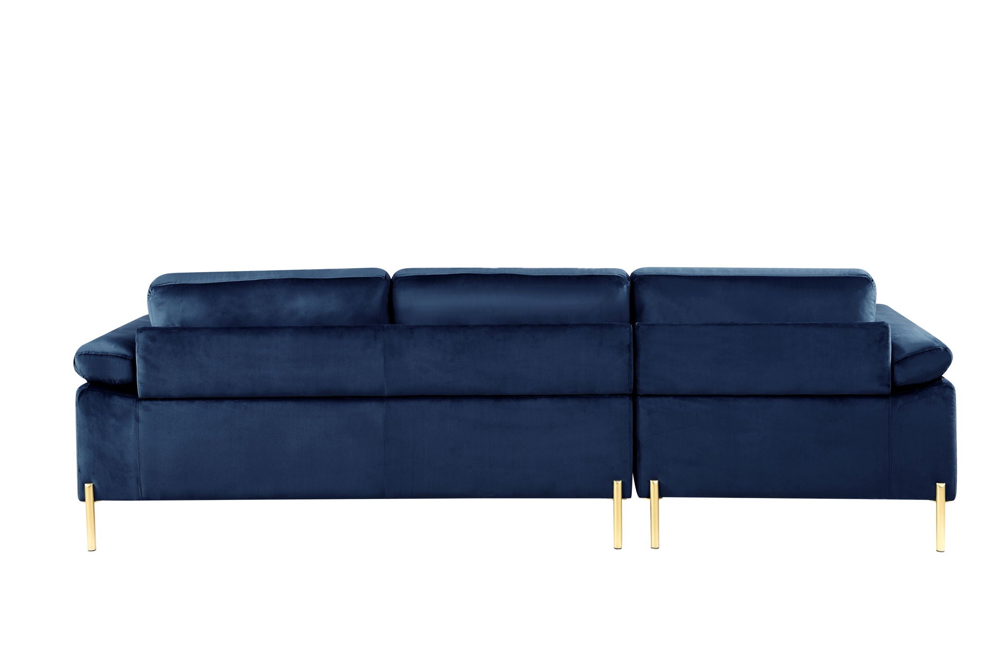 Shannon - Velvet Sectional Sofa With Chaise - Best Buy Furniture