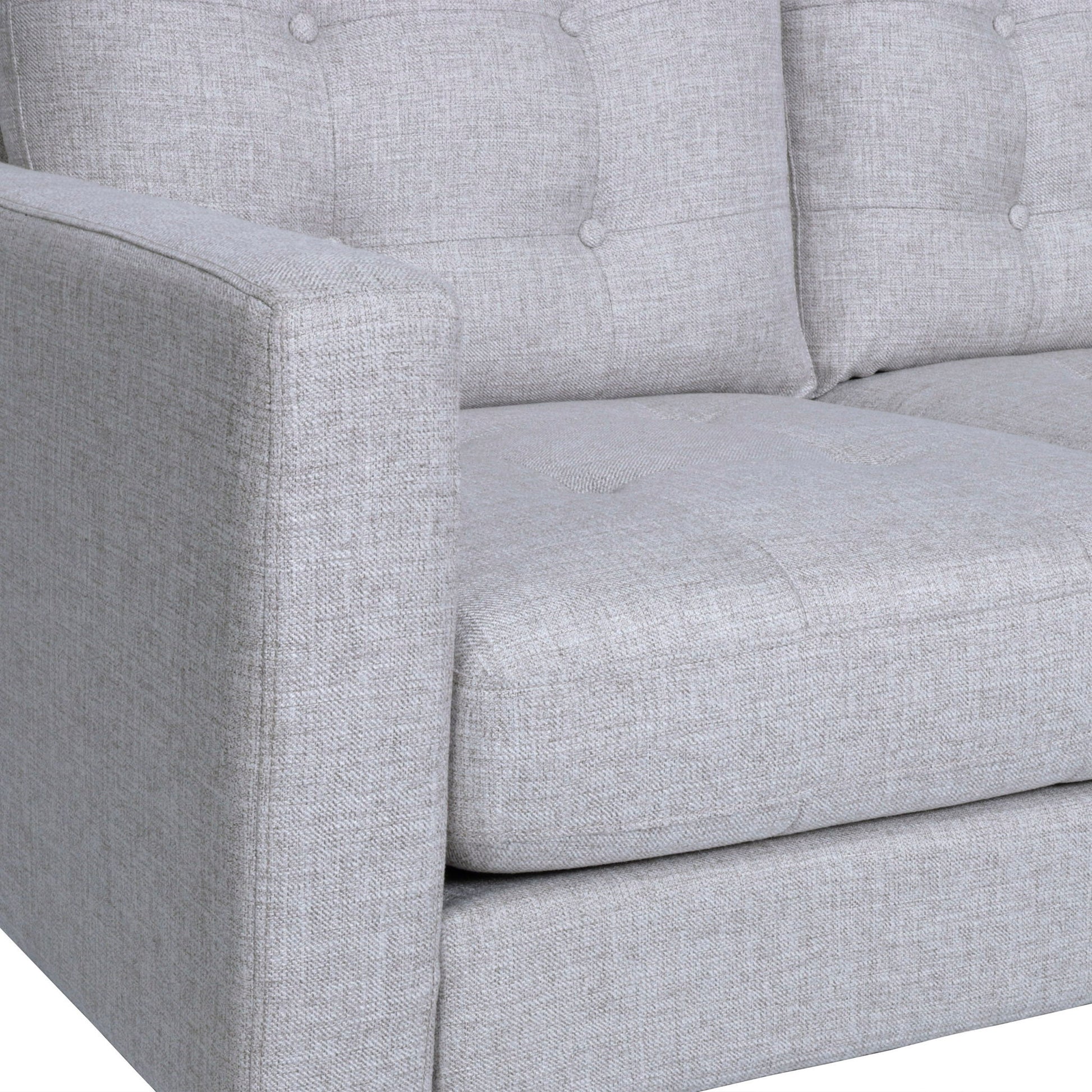 Jenny - Contemporary Tufted Fabric 3 Seater Sofa - Best Buy Furniture