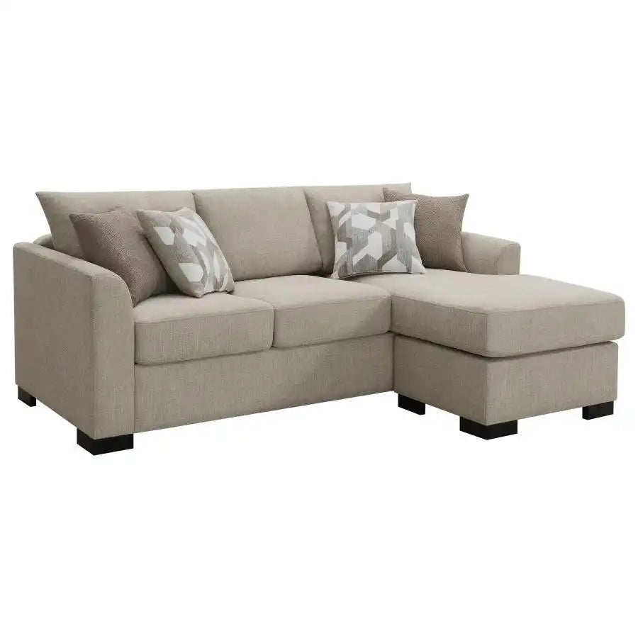 Storey - Upholstered Sleeper Sectional Chaise Sofa - Best Buy Furniture