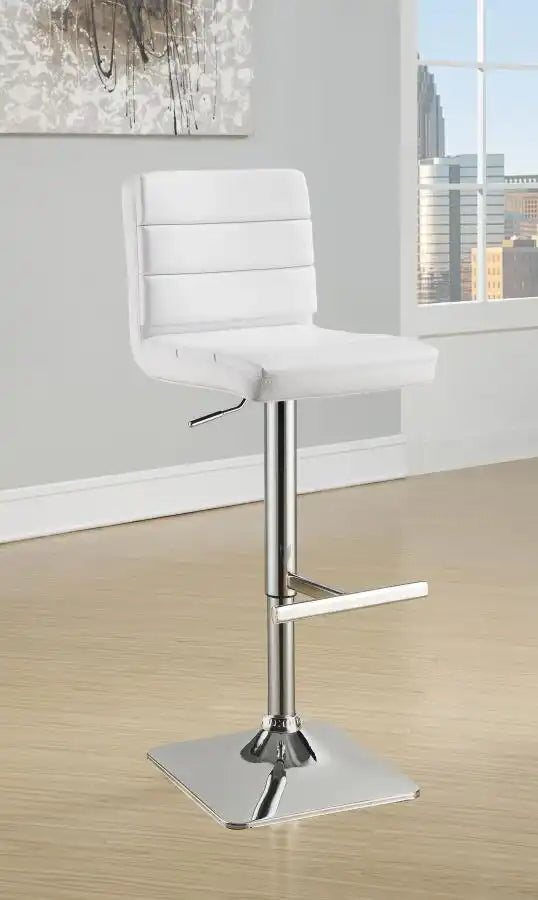 Bianca - Square Upholstered Adjustable Bar Stools (Set of 2) - Best Buy Furniture