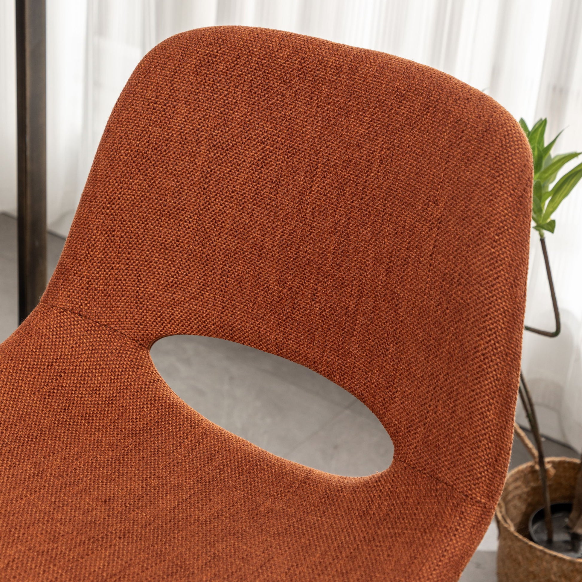 Porth - 28.25" Fabric Kitchen Counter Height Stools (Set of 2) - Orange - Best Buy Furniture