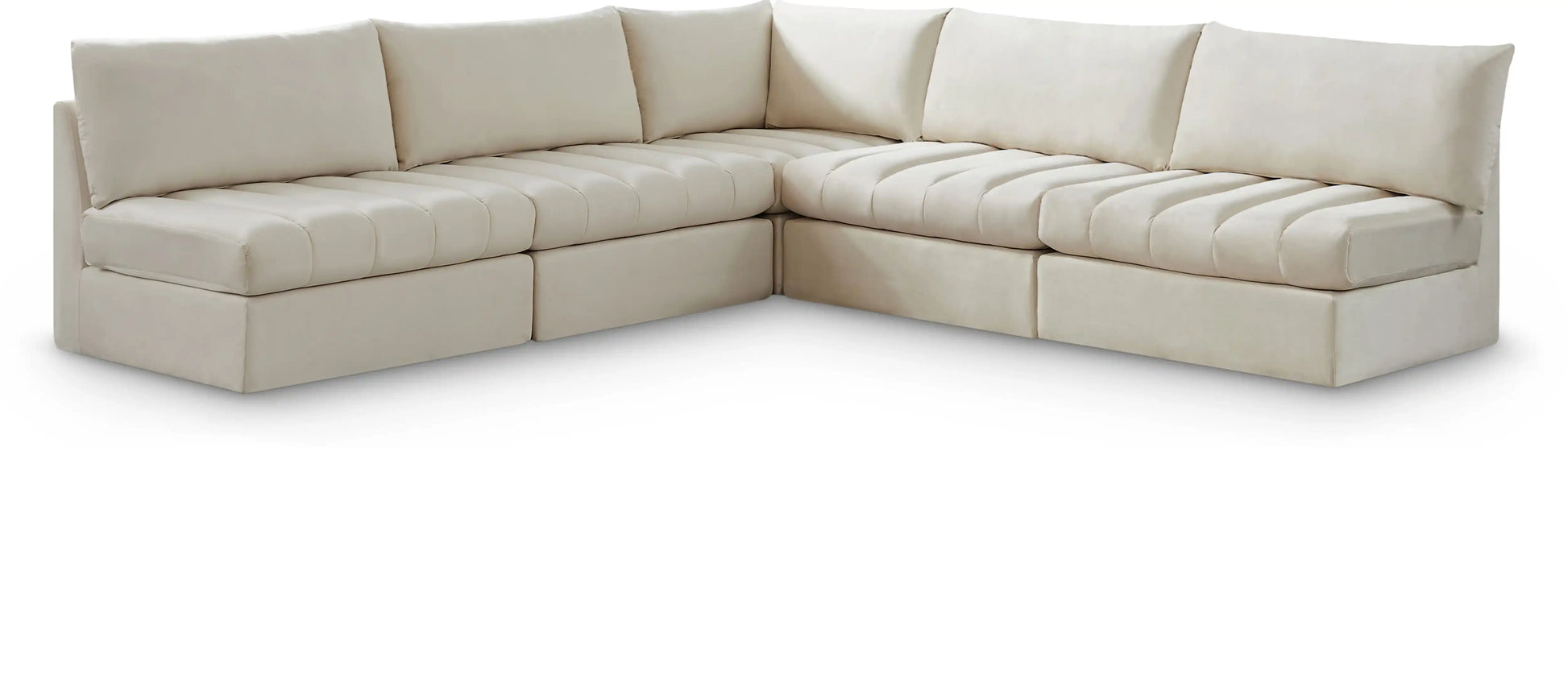 Jacob - Modular Corner Armless Sectional 5 Piece - Best Buy Furniture