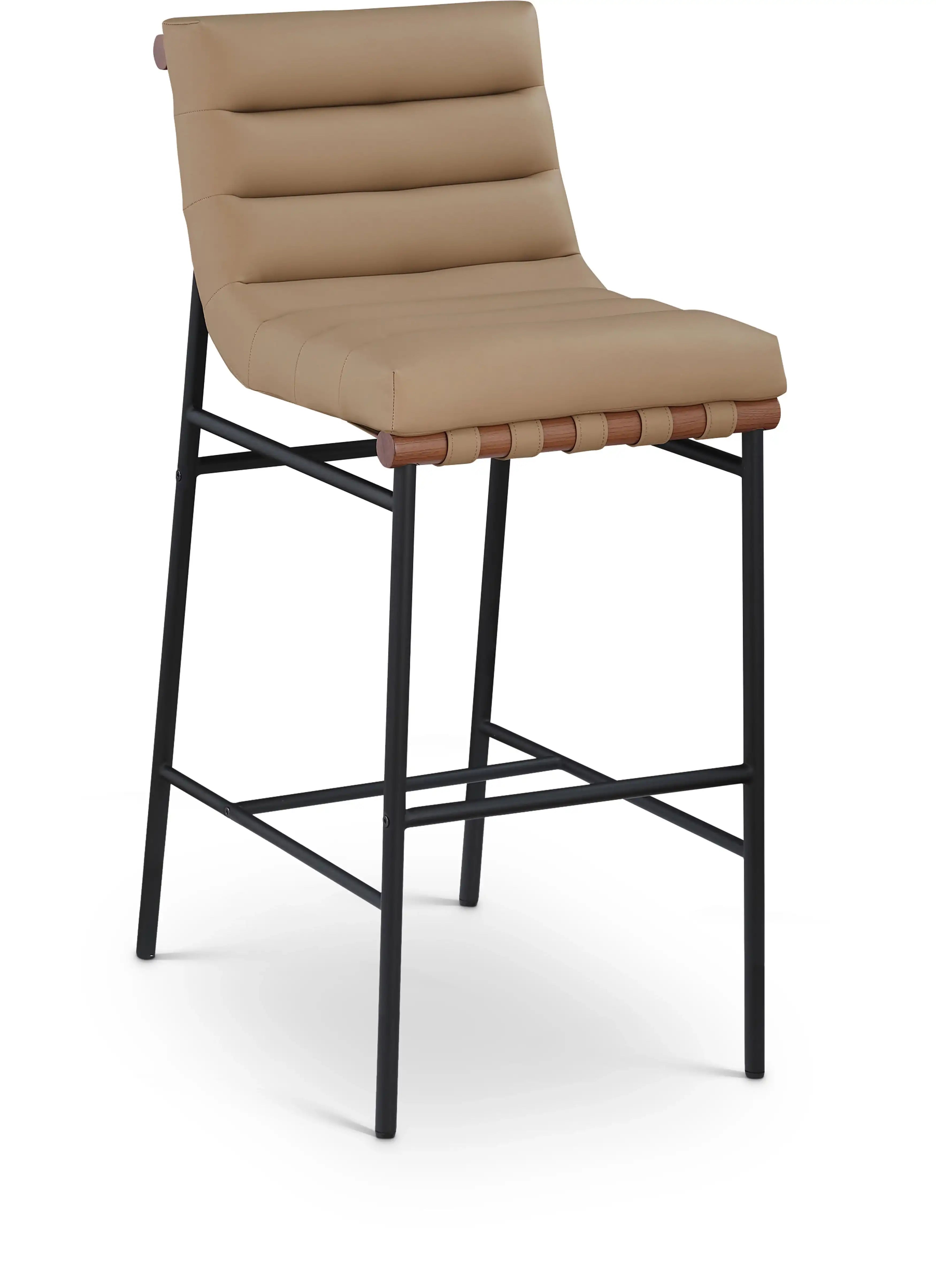 Burke - Bar Stool - Tan - Best Buy Furniture
