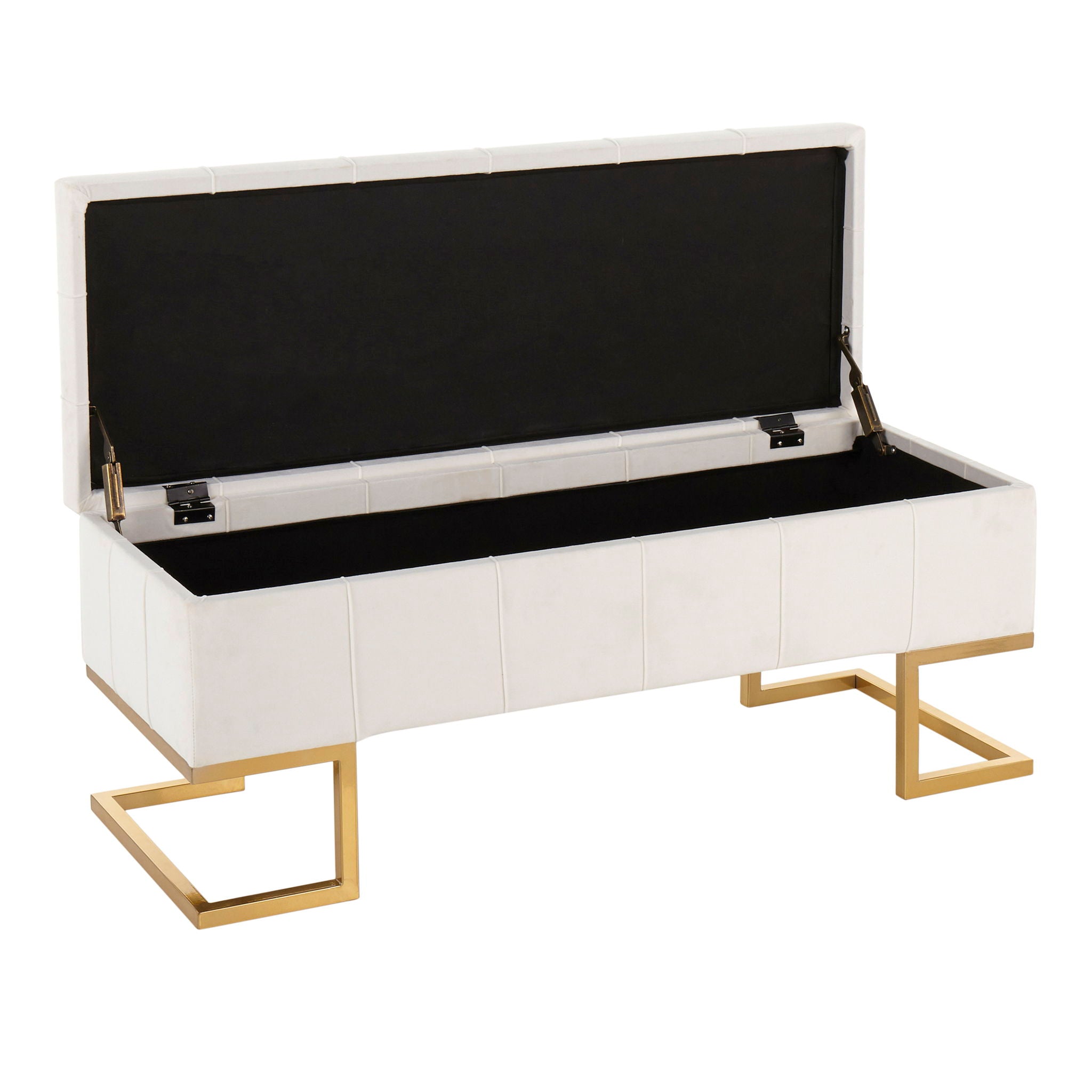 Midas - Contemporary / Glam Storage Bench - Best Buy Furniture