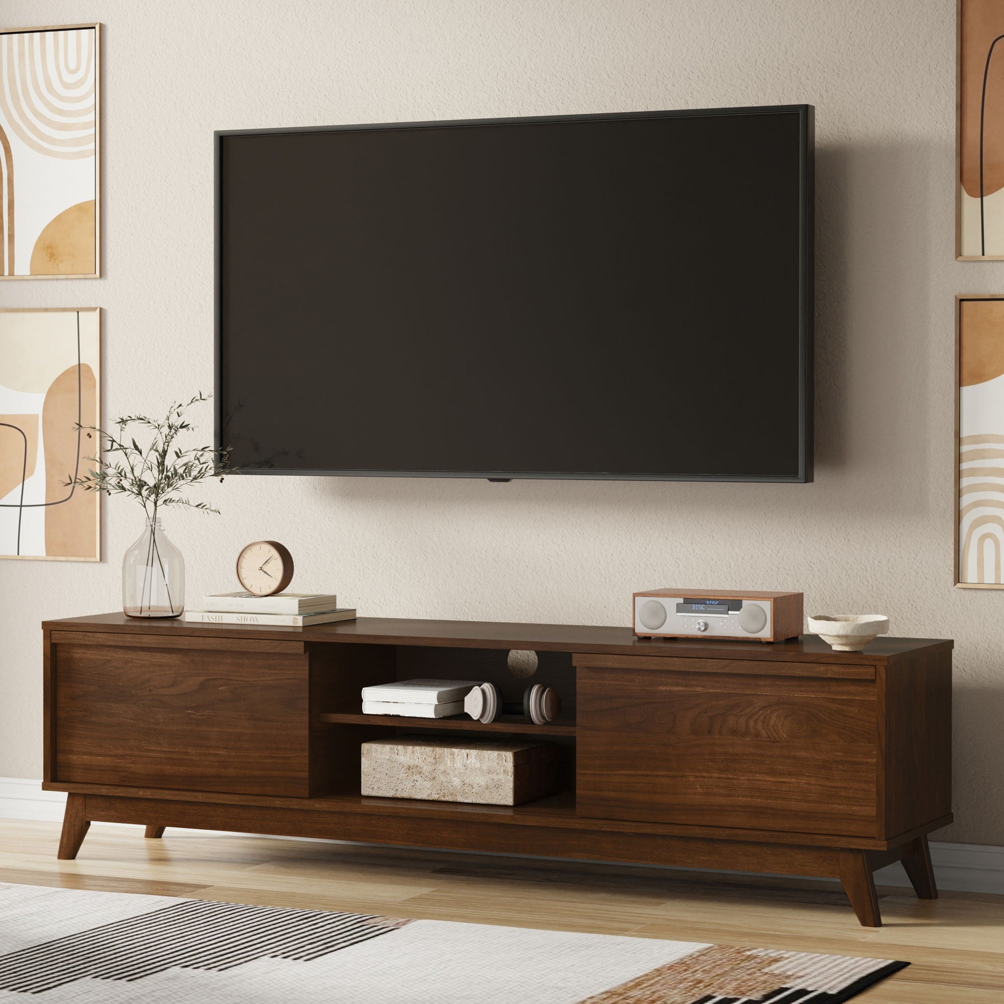Lennon - Handcrafted Low TV Stand - Best Buy Furniture