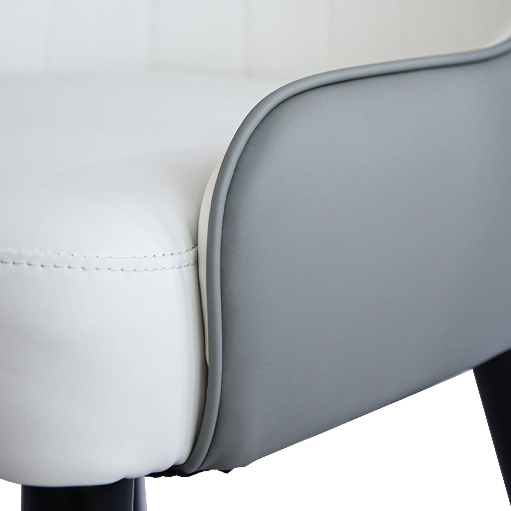 Modern PU Sponge-Filled Dining Chair, Solid Wood Metal Legs, Suitable For Restaurants, Living Rooms And Rooms (Set of 2) - Best Buy Furniture