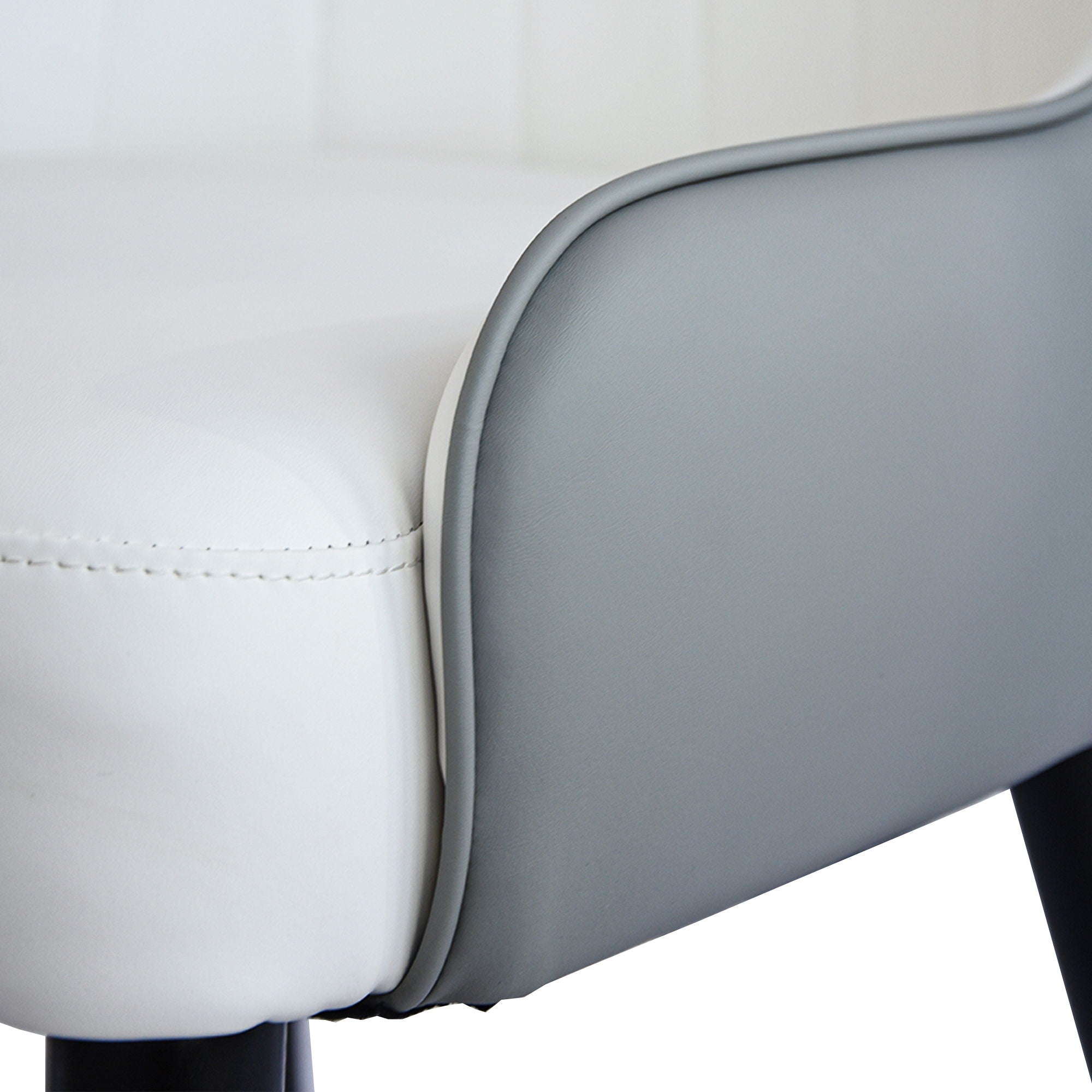 Modern PU Sponge-Filled Dining Chair, Solid Wood Metal Legs, Suitable For Restaurants, Living Rooms And Rooms (Set of 2) - Best Buy Furniture