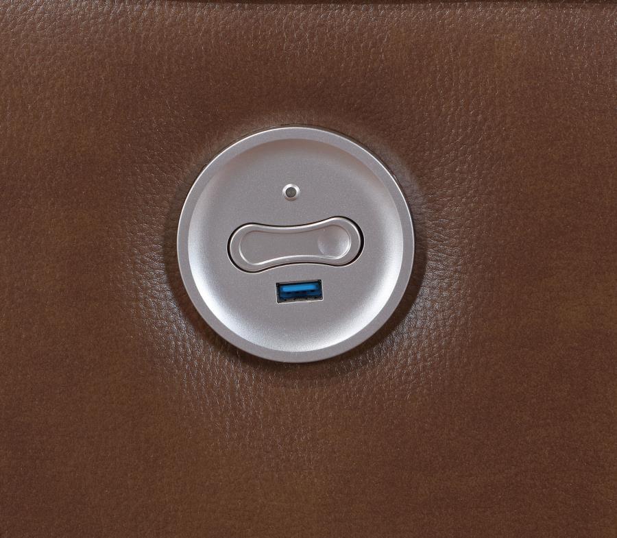 Greenfield - Upholstered Power Reclining Loveseat - Best Buy Furniture