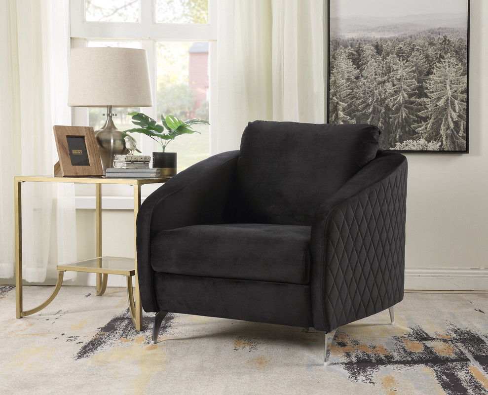Sofia - Velvet Modern Chic Accent Armchair - Best Buy Furniture