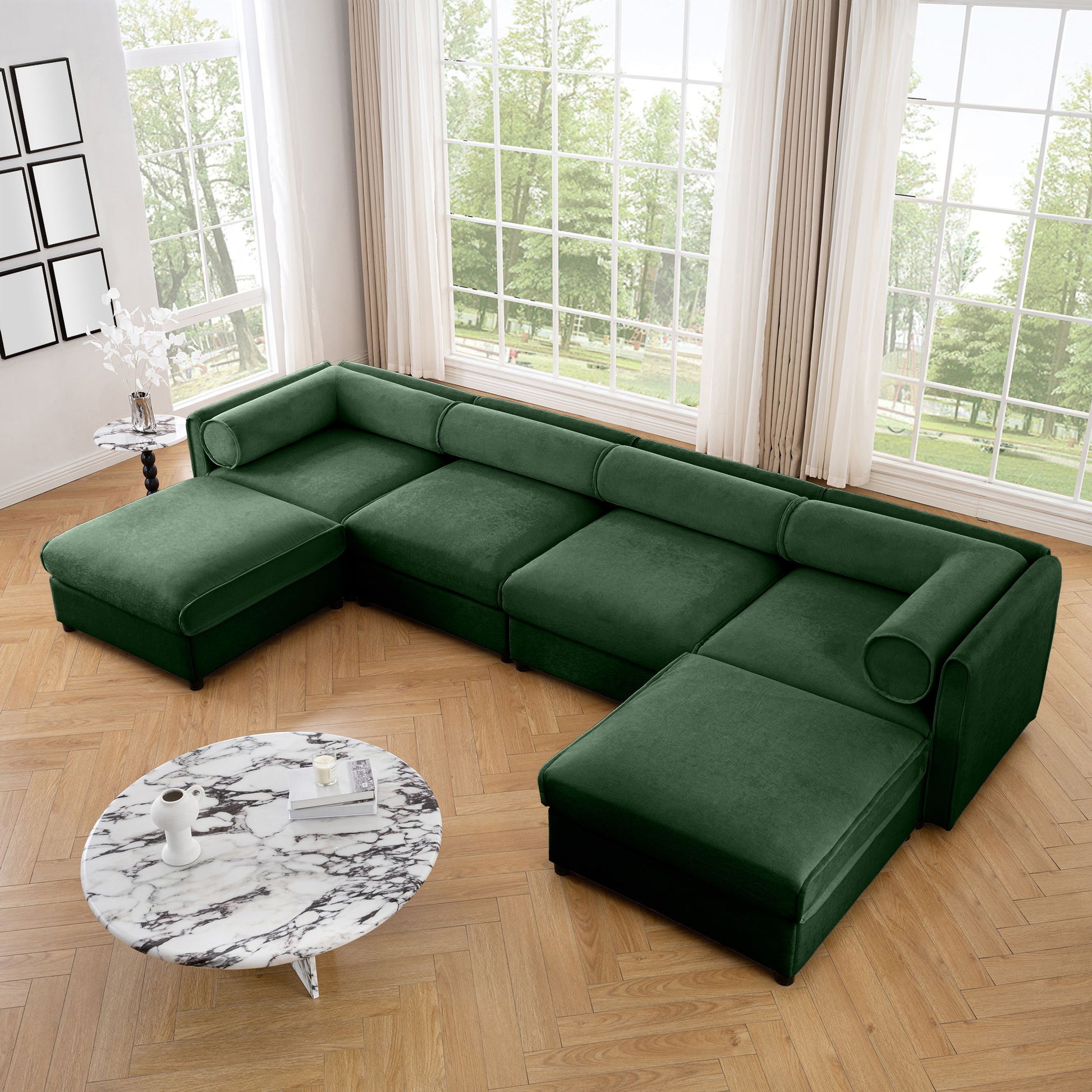 Contemporary Elegant White Chenille Sofa With Storage And Ottoman - Best Buy Furniture