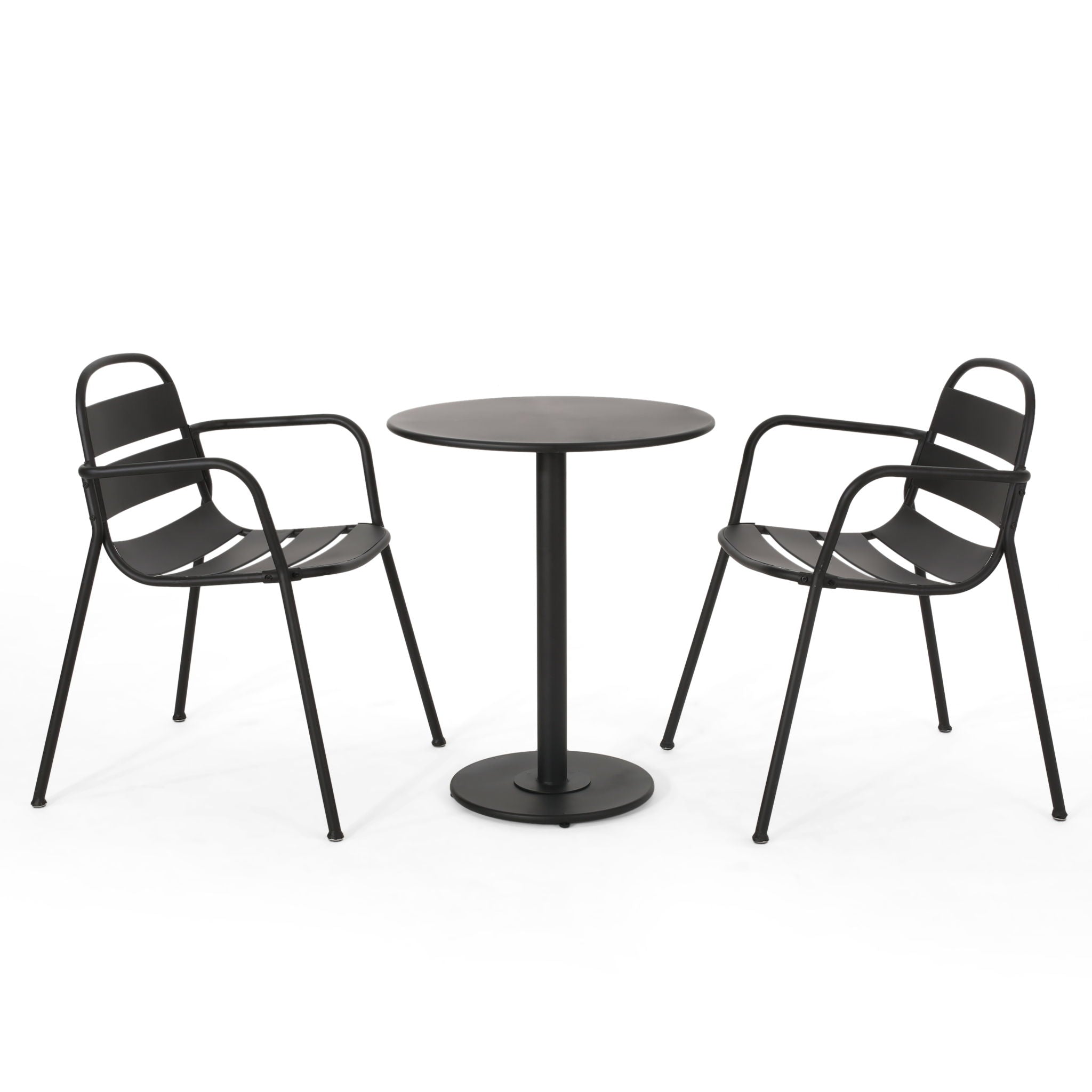 Terra Nova - Bistro Set - Matte Black - Best Buy Furniture
