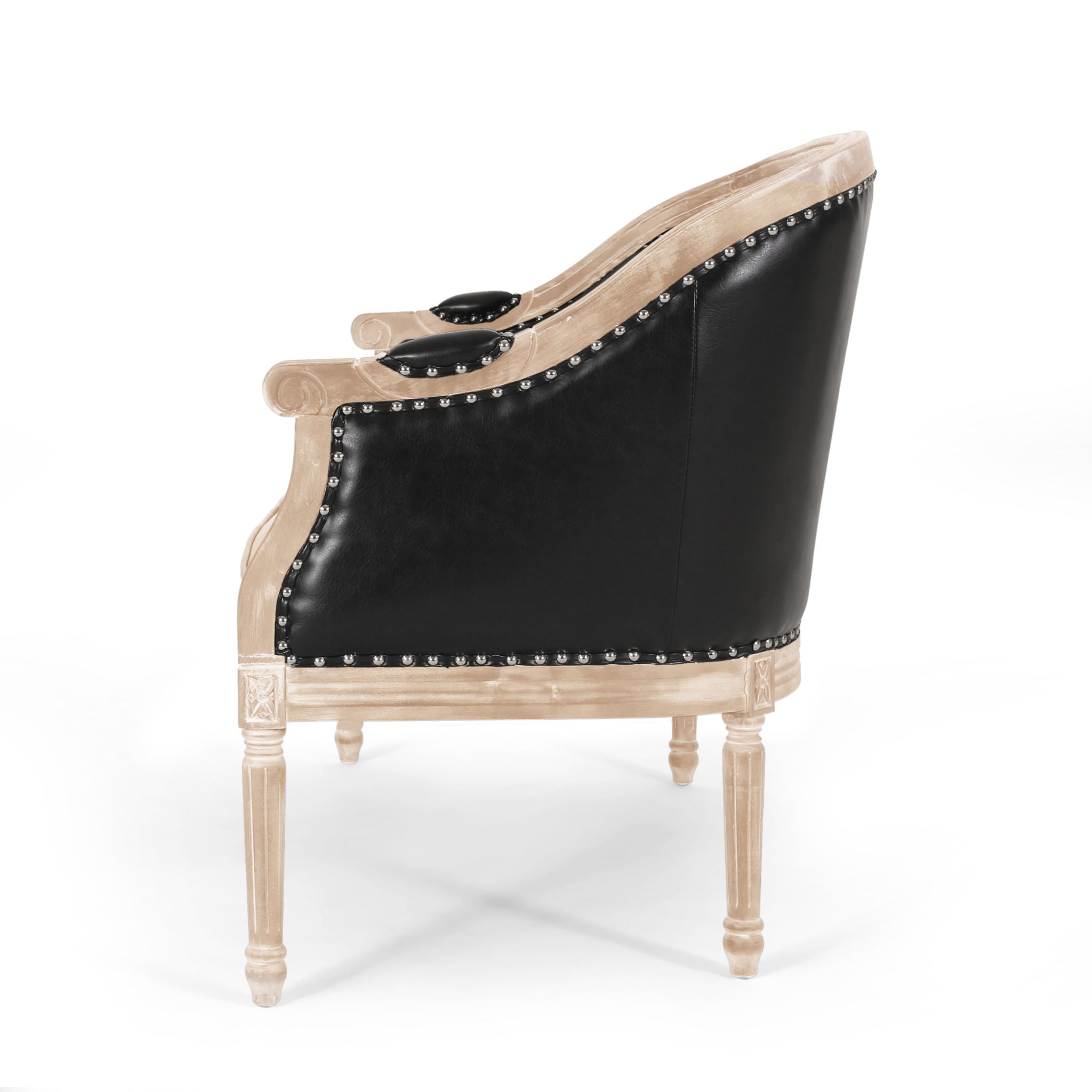 French Country Chesterfield Style Tufted Loveseat - Best Buy Furniture