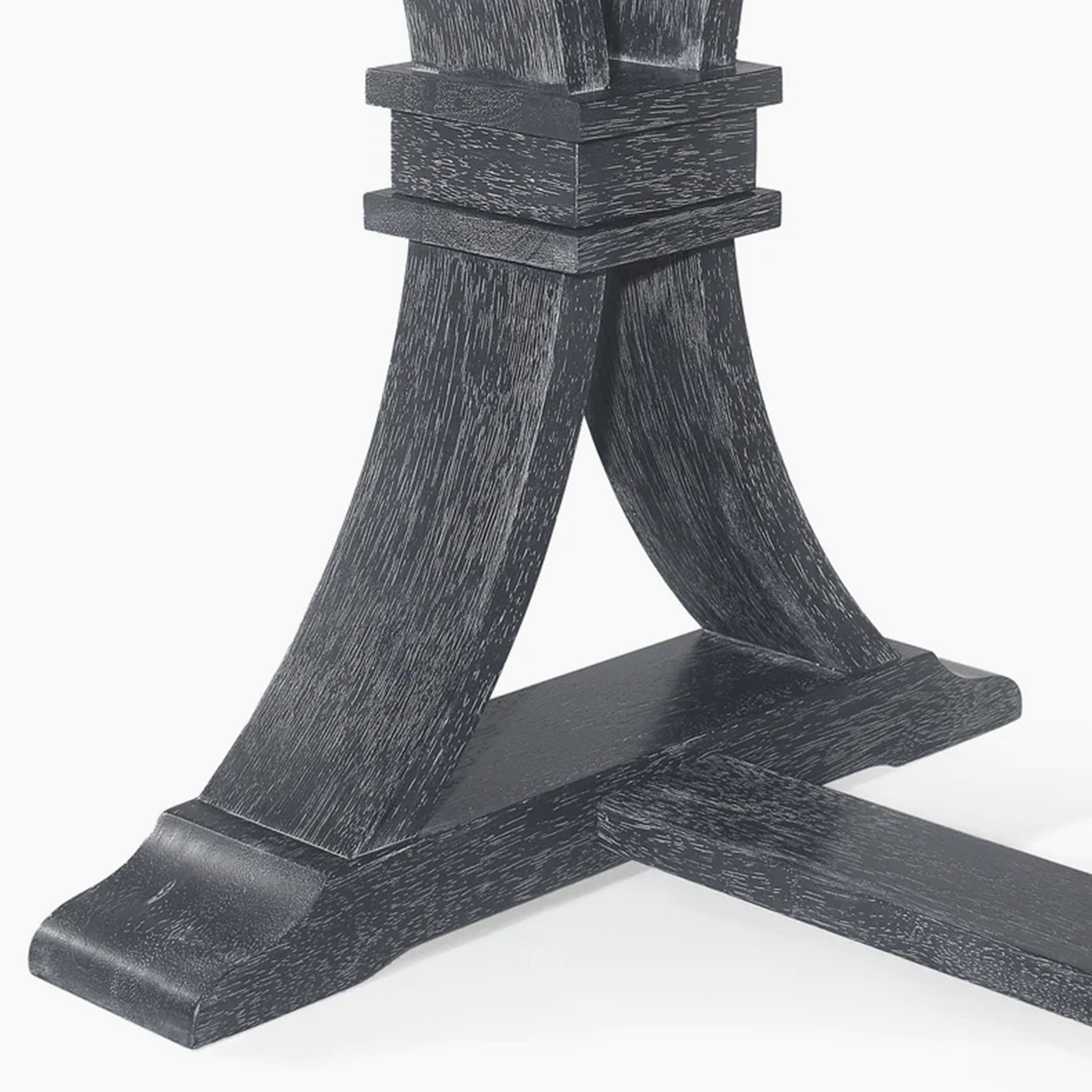 Devingo - Extendable Dining Table Rustic Style - Gray - Best Buy Furniture