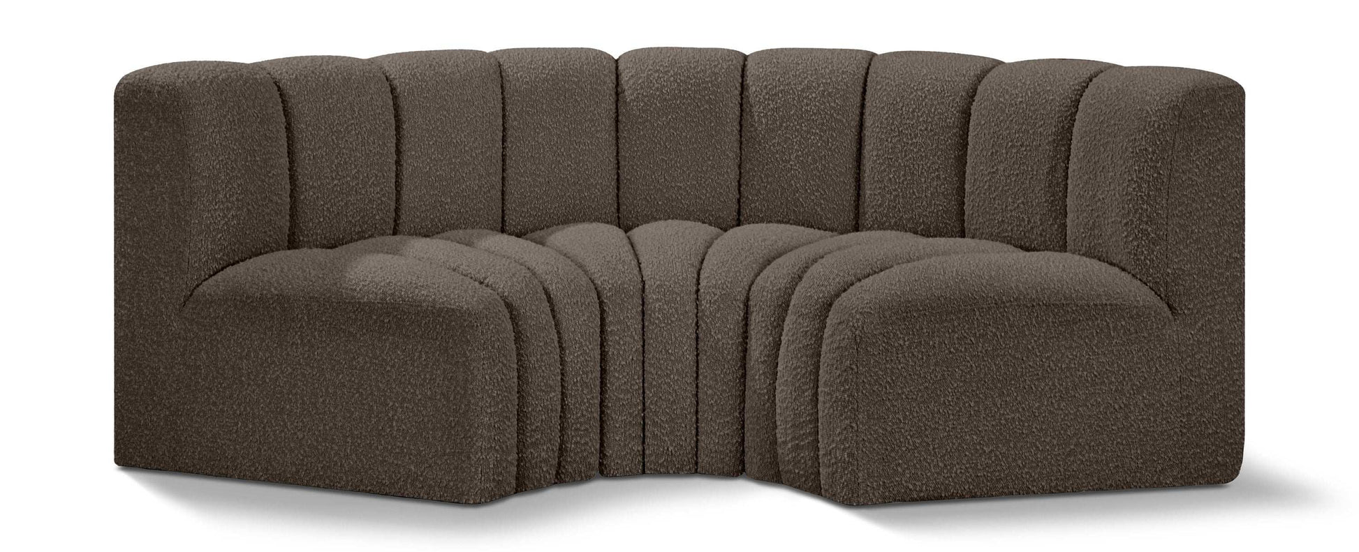 Arc - Boucle Fabric 3 Piece Modular U-Shaped Sofa - Best Buy Furniture
