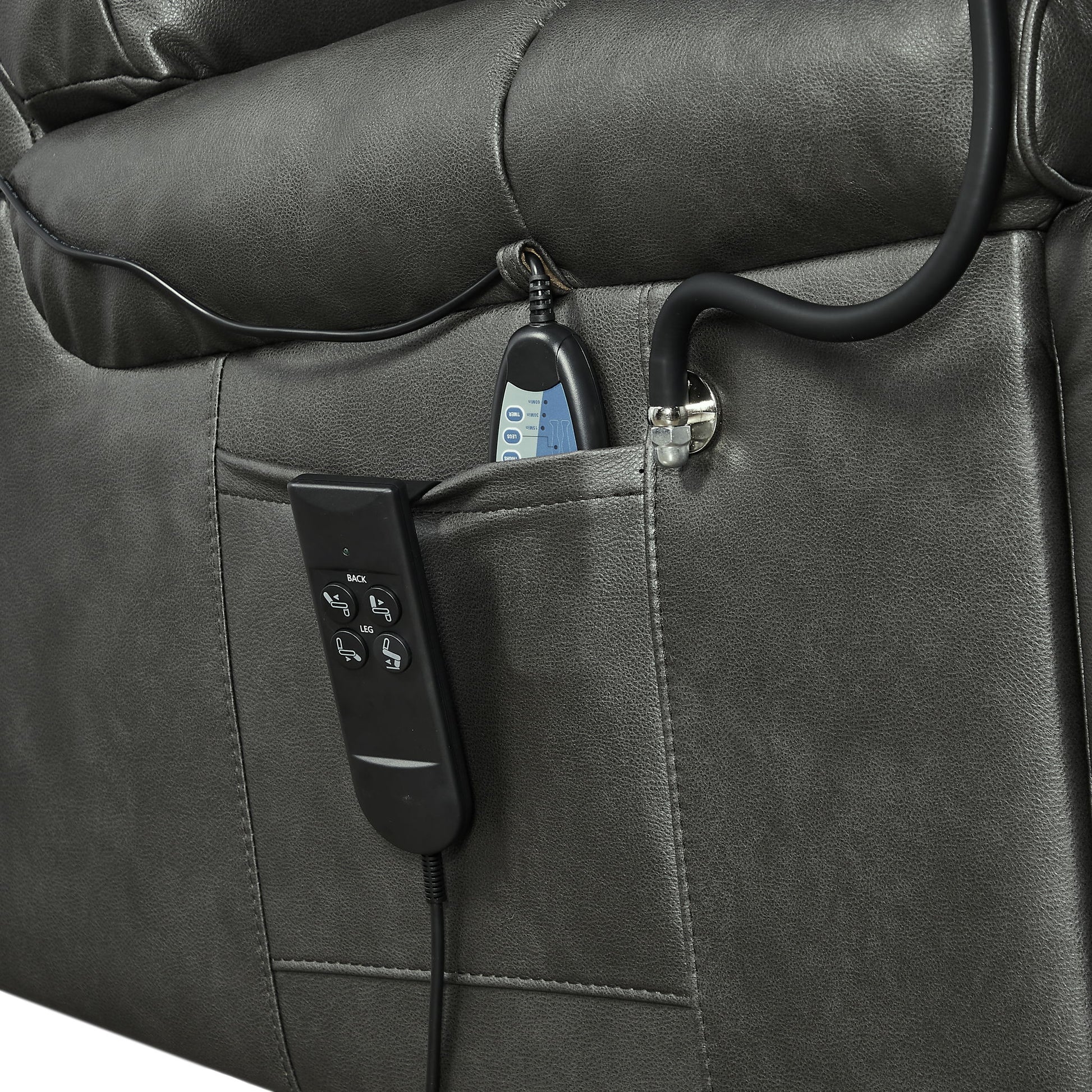 Recliner Chair With Phone Holder, Electric Power Lift Recliner Chair With 2 Motors Massage And Heat For Elderly, 3 Positions, 2 Side Pockets, Cup Holders - Best Buy Furniture