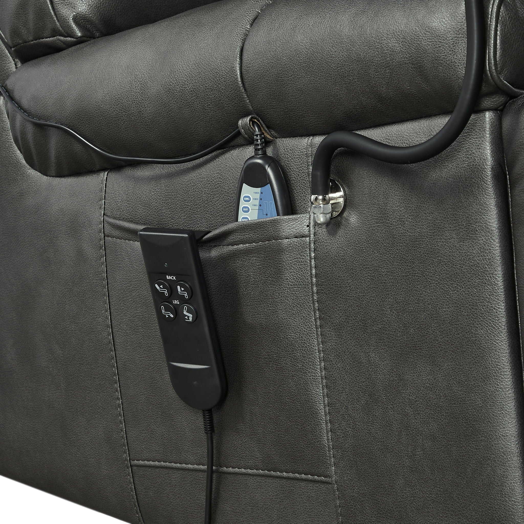 Recliner Chair With Phone Holder, Electric Power Lift Recliner Chair With 2 Motors Massage And Heat For Elderly, 3 Positions, 2 Side Pockets, Cup Holders - Best Buy Furniture