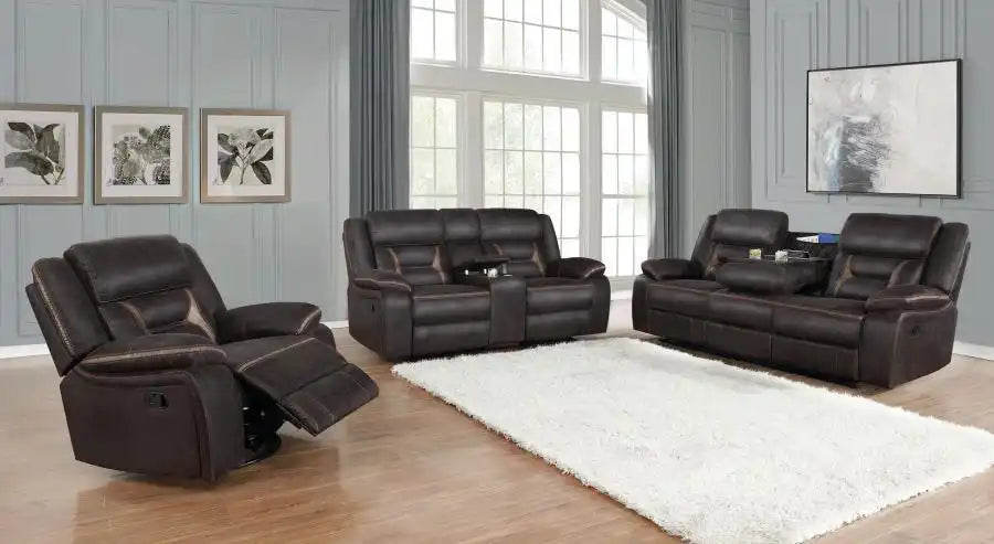 Greer - Upholstered Reclining Sofa Set - Best Buy Furniture