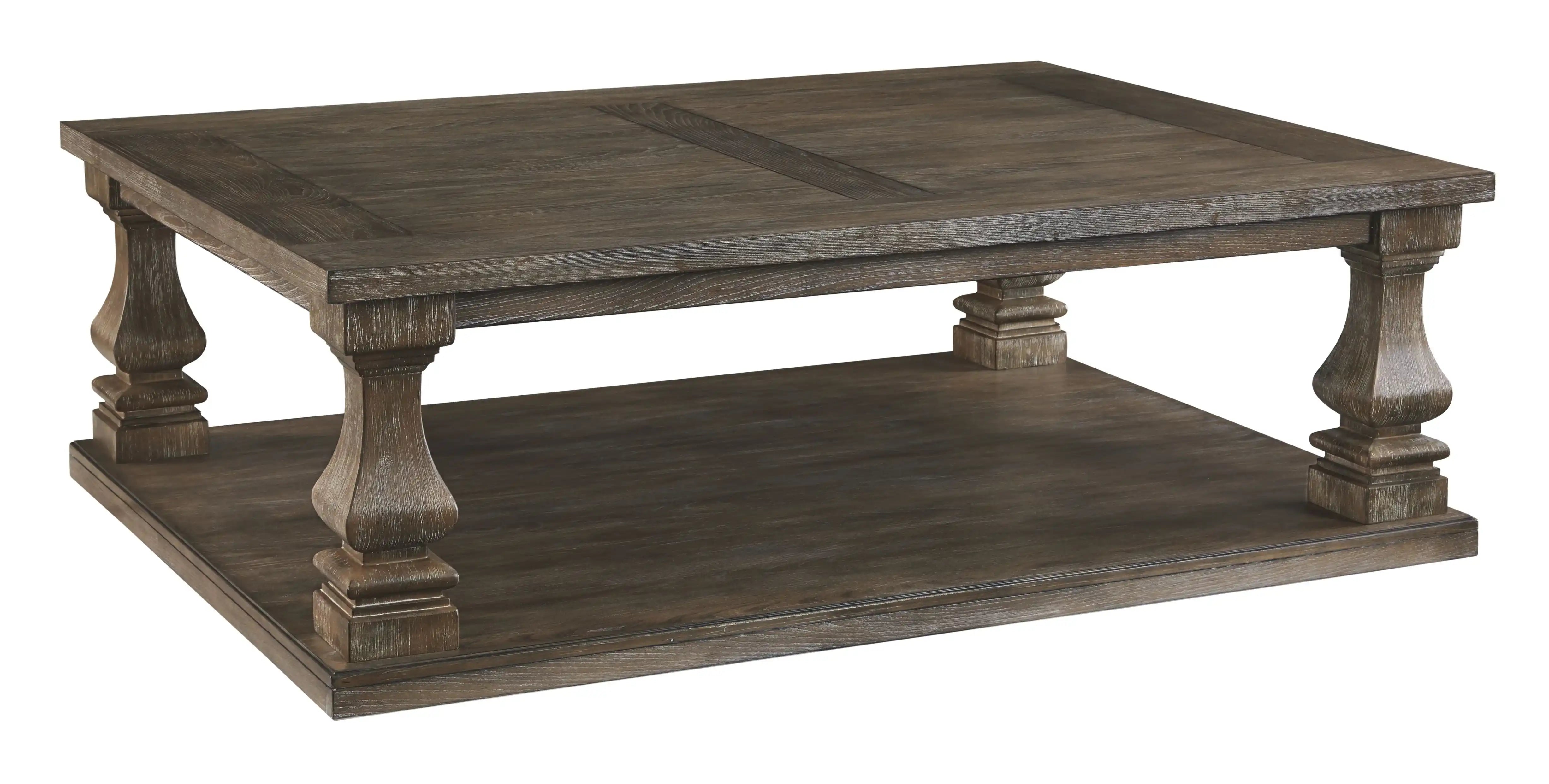 Johnelle - Rectangular Cocktail Table - Gray - Best Buy Furniture