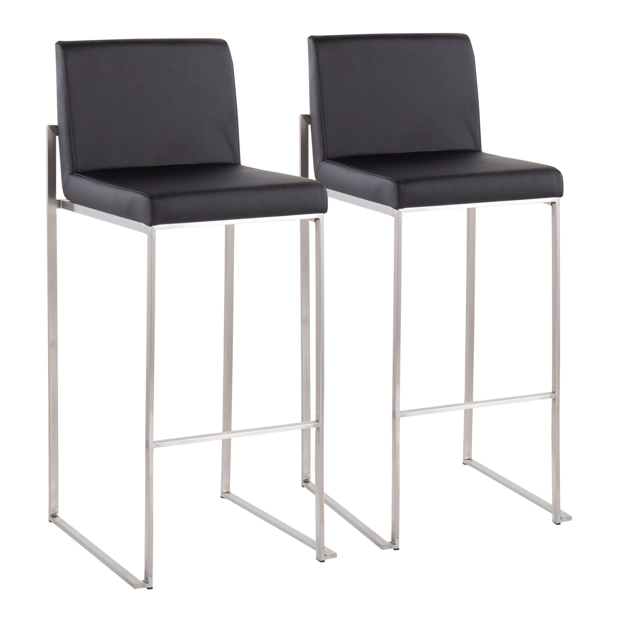 Fuji - Contemporary And Modern Elegance High Back Barstool - Best Buy Furniture
