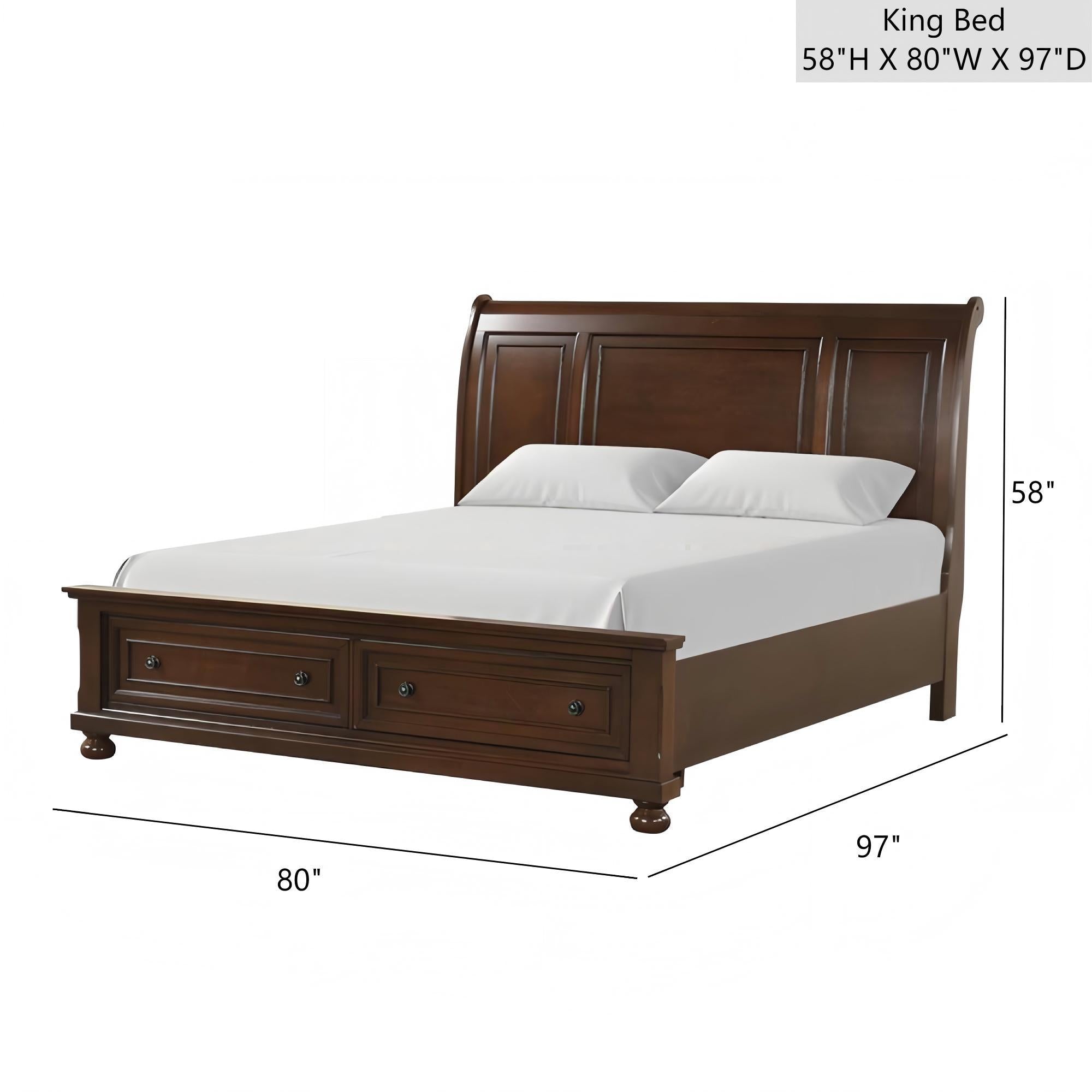 Meade - Sleigh Bed - Best Buy Furniture