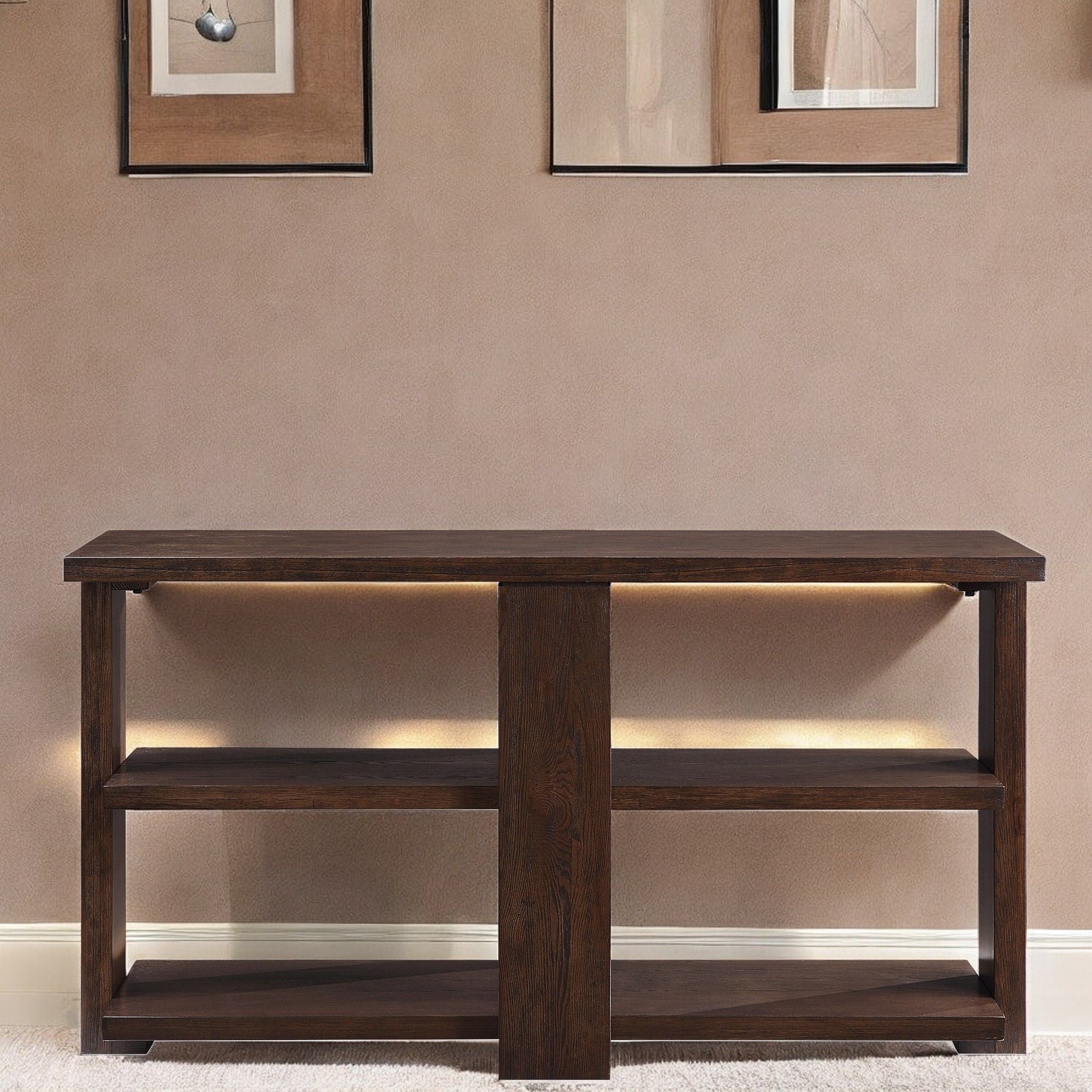 Niamey - Sofa Table - Walnut - Best Buy Furniture