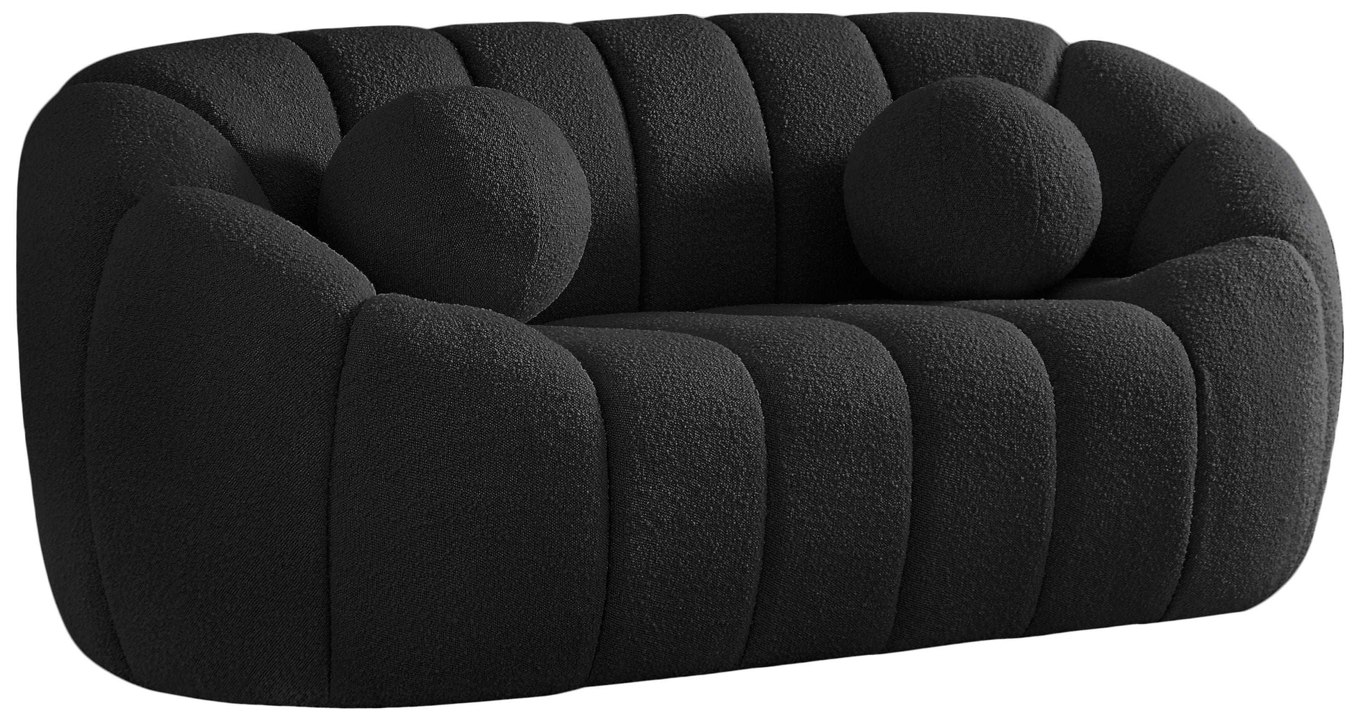 Elijah - Boucle Fabric Loveseat - Best Buy Furniture